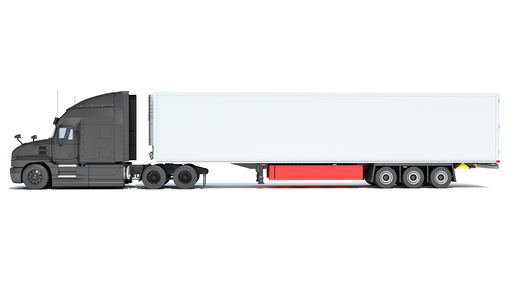 Truck with Reefer Refrigerator Trailer