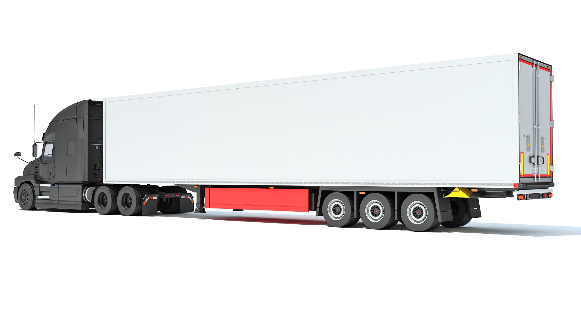 Truck with Reefer Refrigerator Trailer