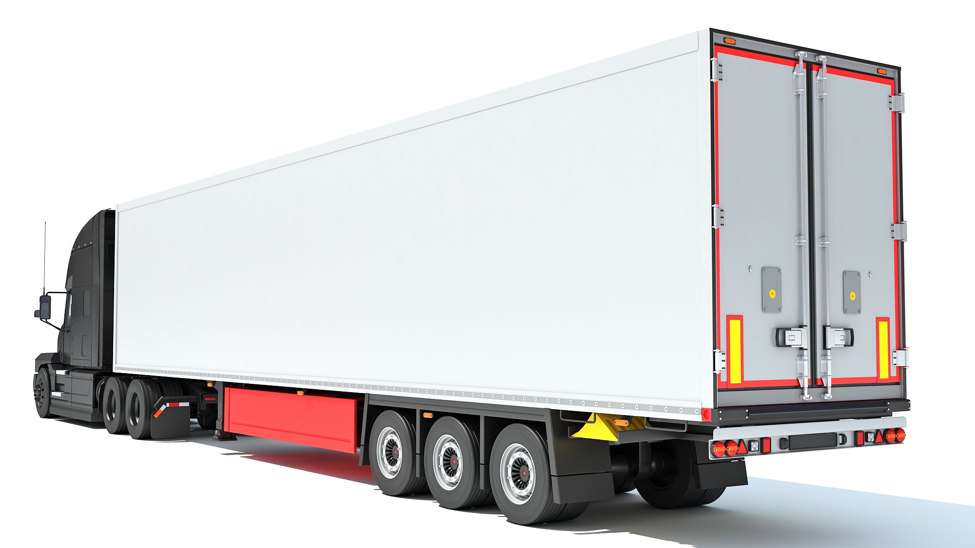 Truck with Reefer Refrigerator Trailer