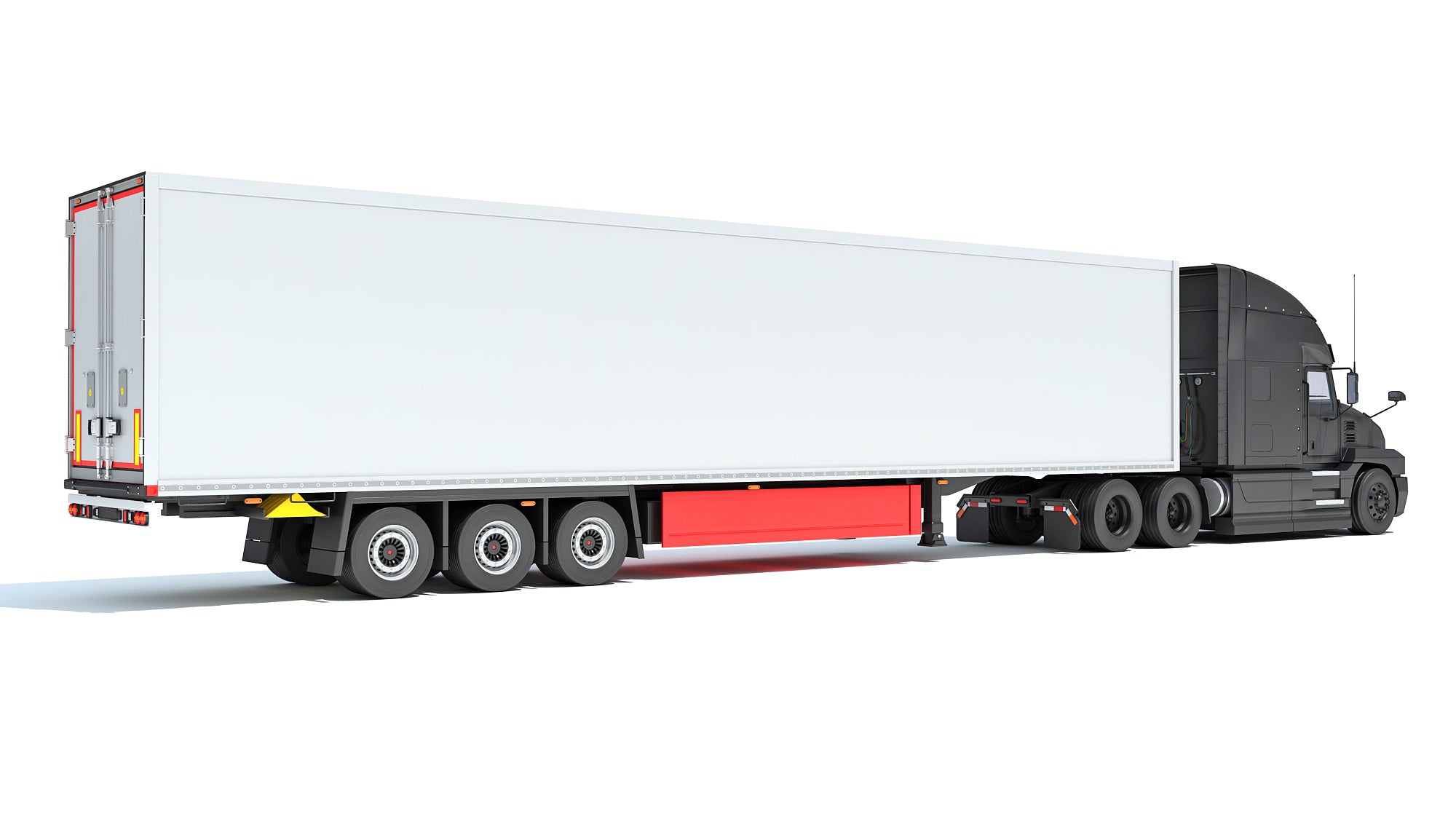 Truck with Reefer Refrigerator Trailer