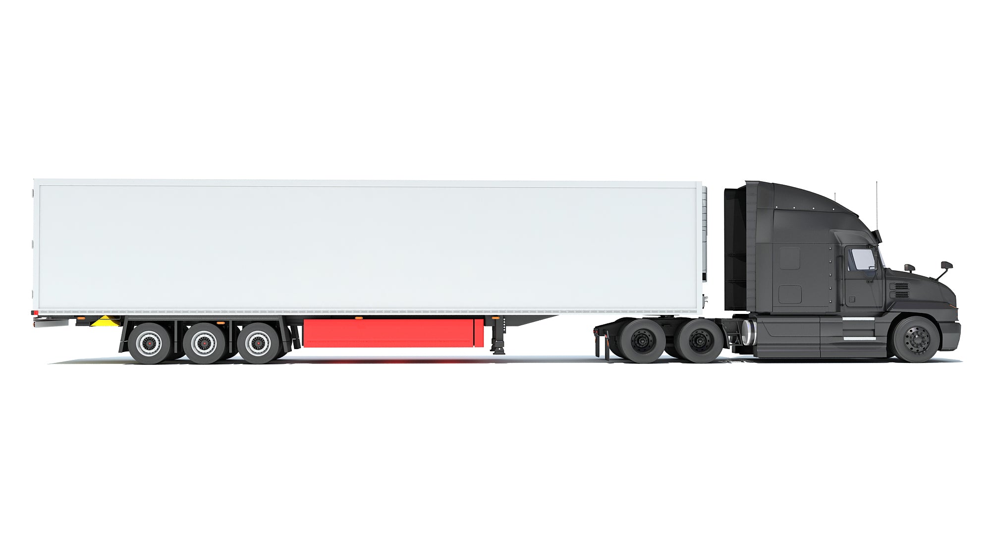 Truck with Reefer Refrigerator Trailer