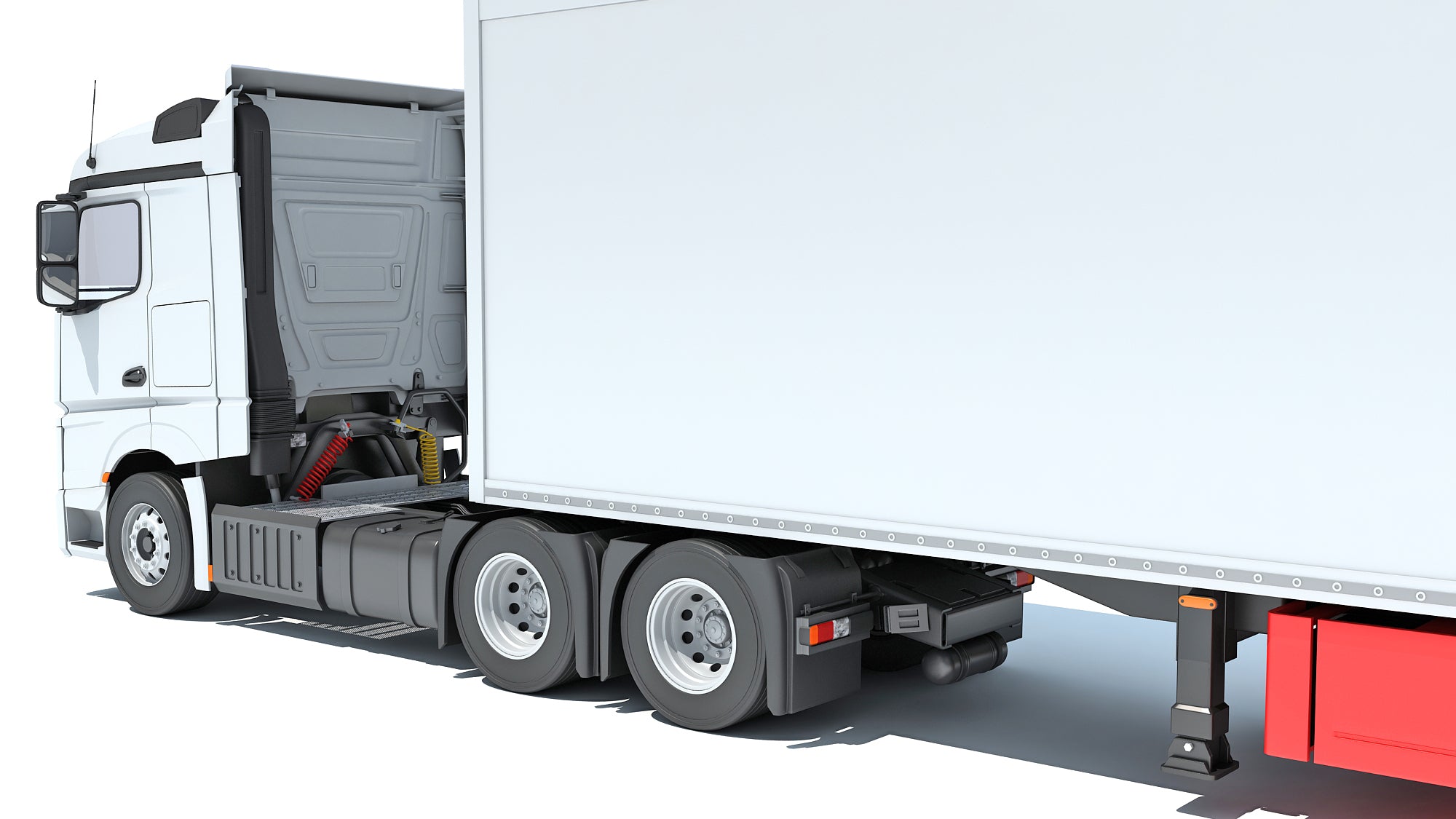 Truck with Reefer Refrigerator Trailer