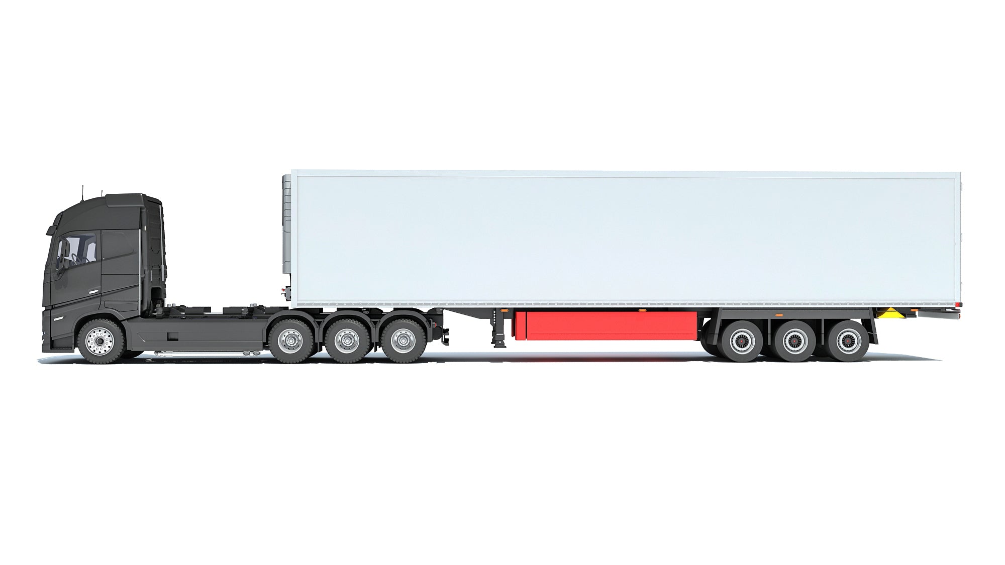 Truck with Reefer Refrigerator Trailer