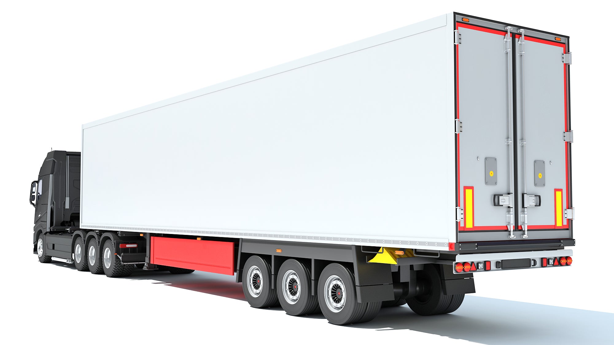 Truck with Reefer Refrigerator Trailer
