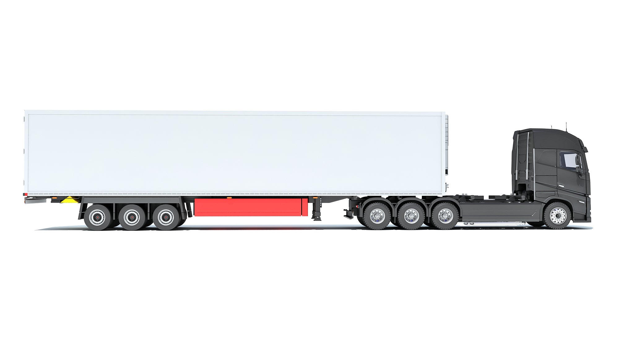 Truck with Reefer Refrigerator Trailer