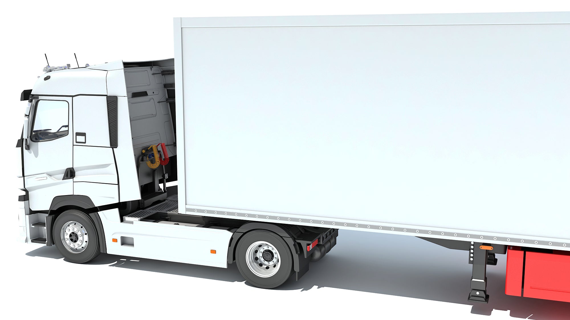 Truck with Reefer Refrigerator Trailer
