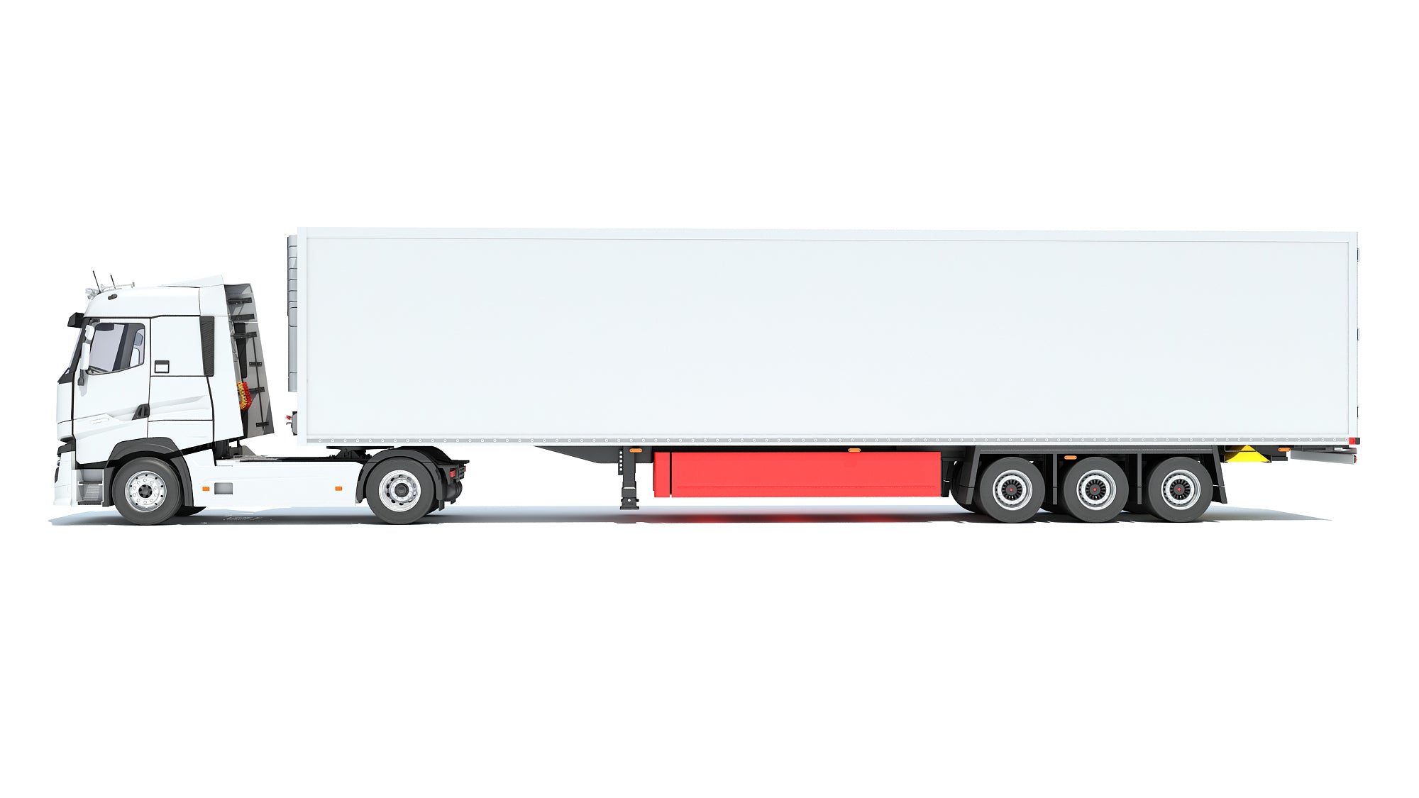 Truck with Reefer Refrigerator Trailer
