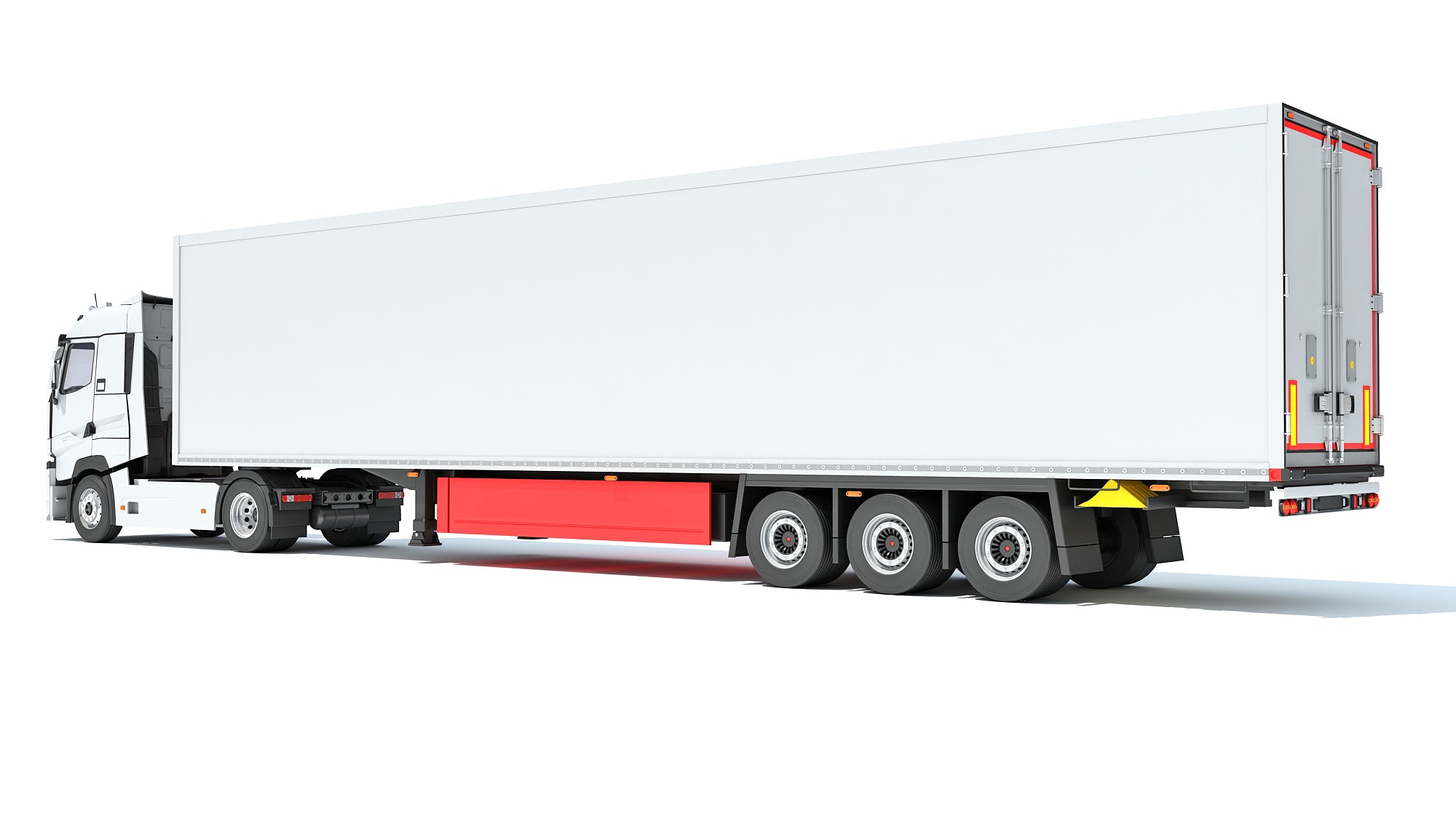 Truck with Reefer Refrigerator Trailer
