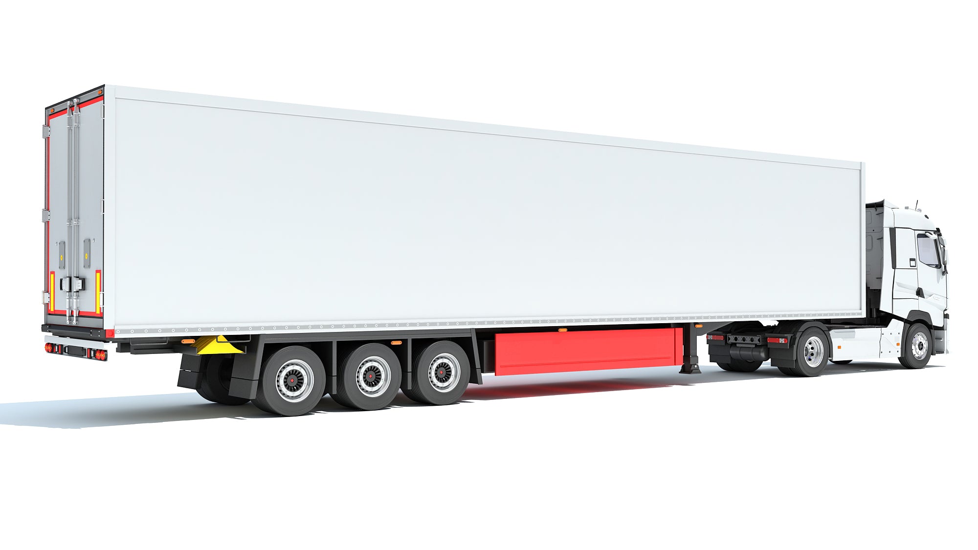 Truck with Reefer Refrigerator Trailer