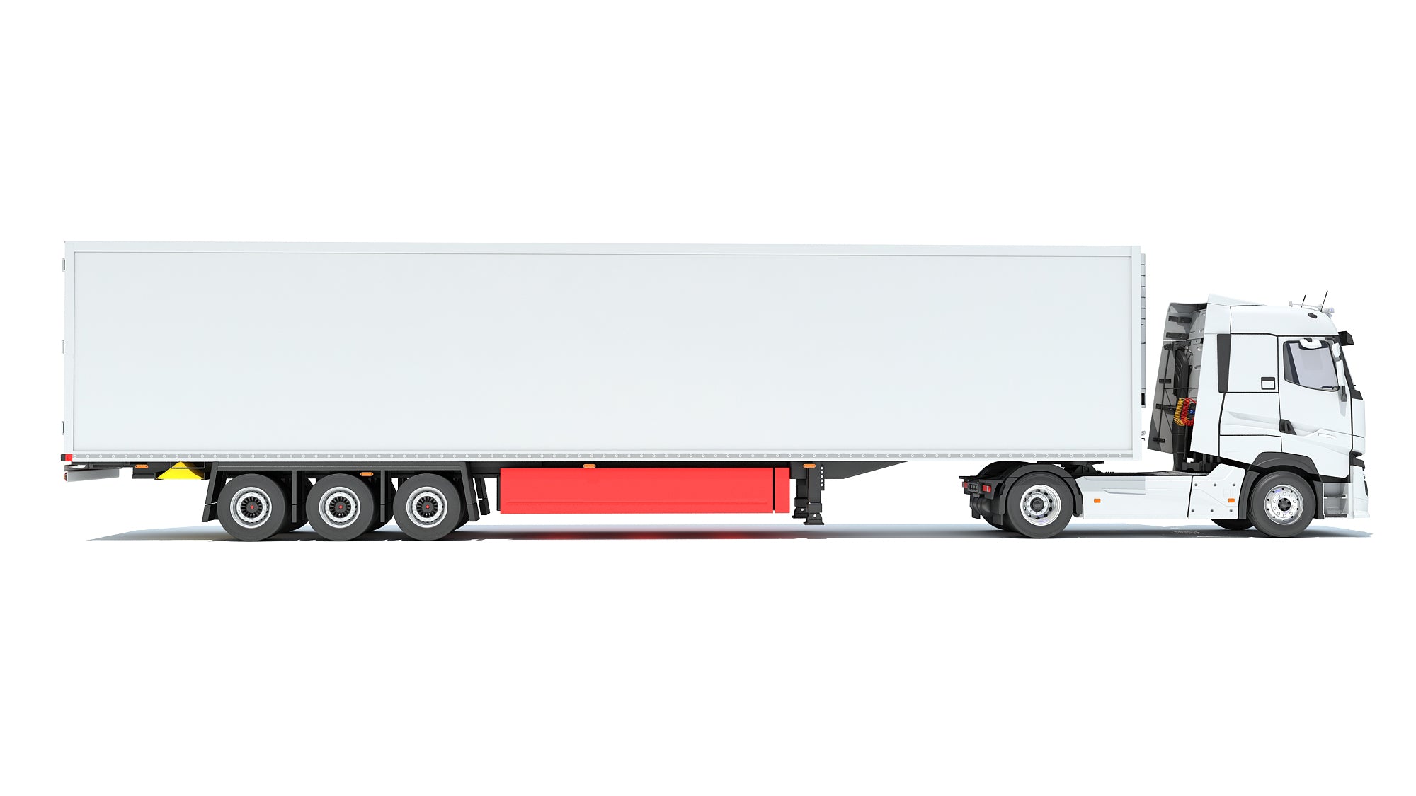 Truck with Reefer Refrigerator Trailer