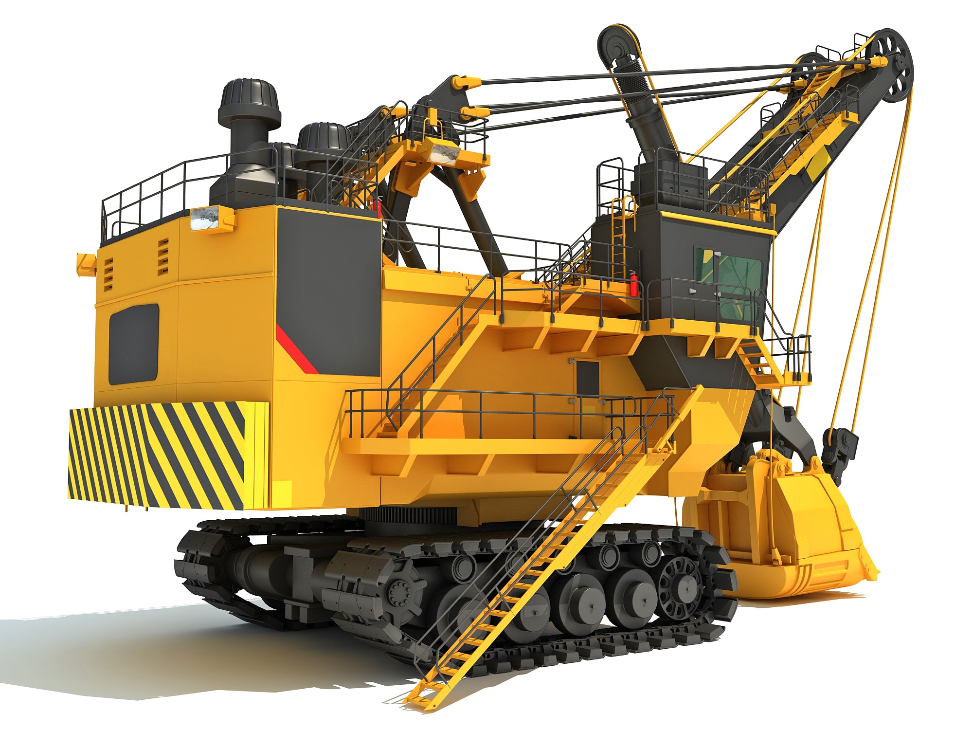 3D Electric Rope Shovel