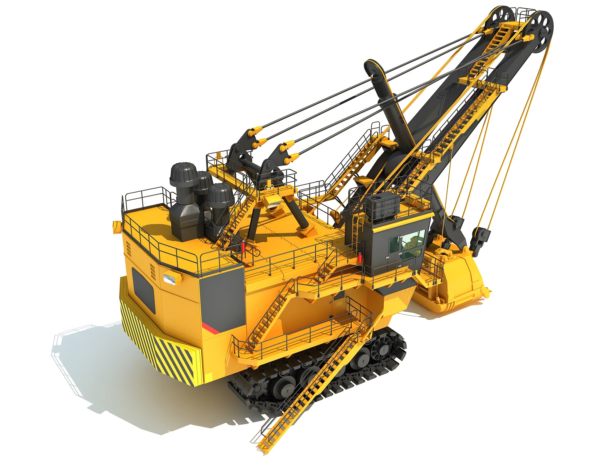 3D Electric Rope Shovel