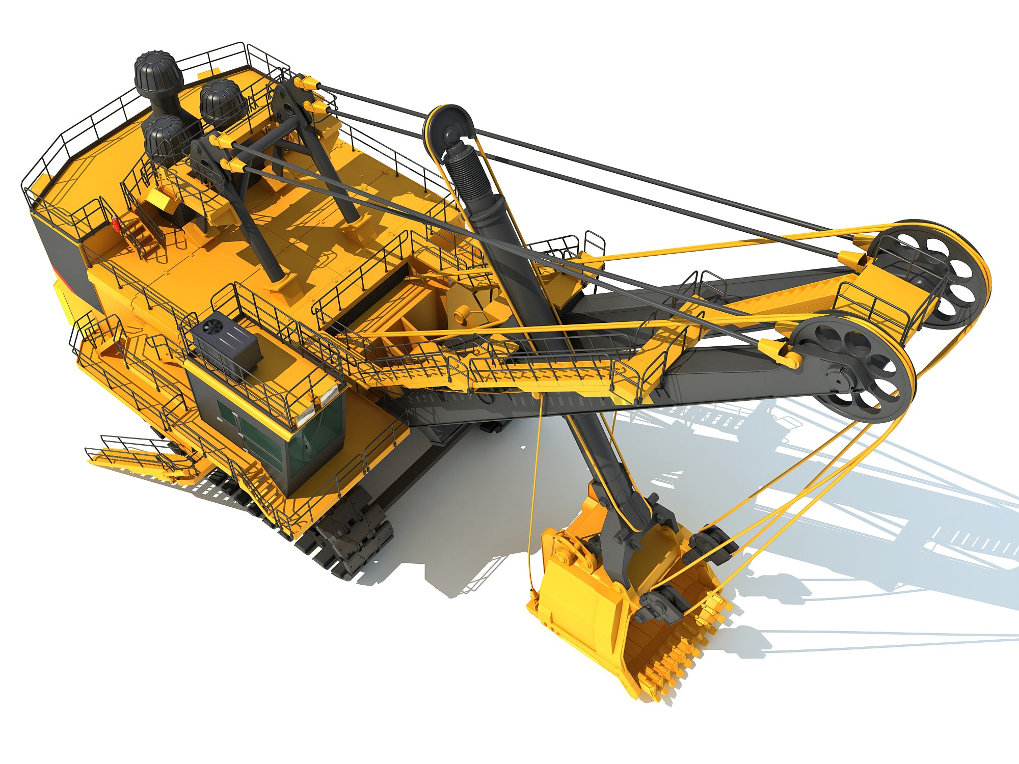 3D Electric Rope Shovel