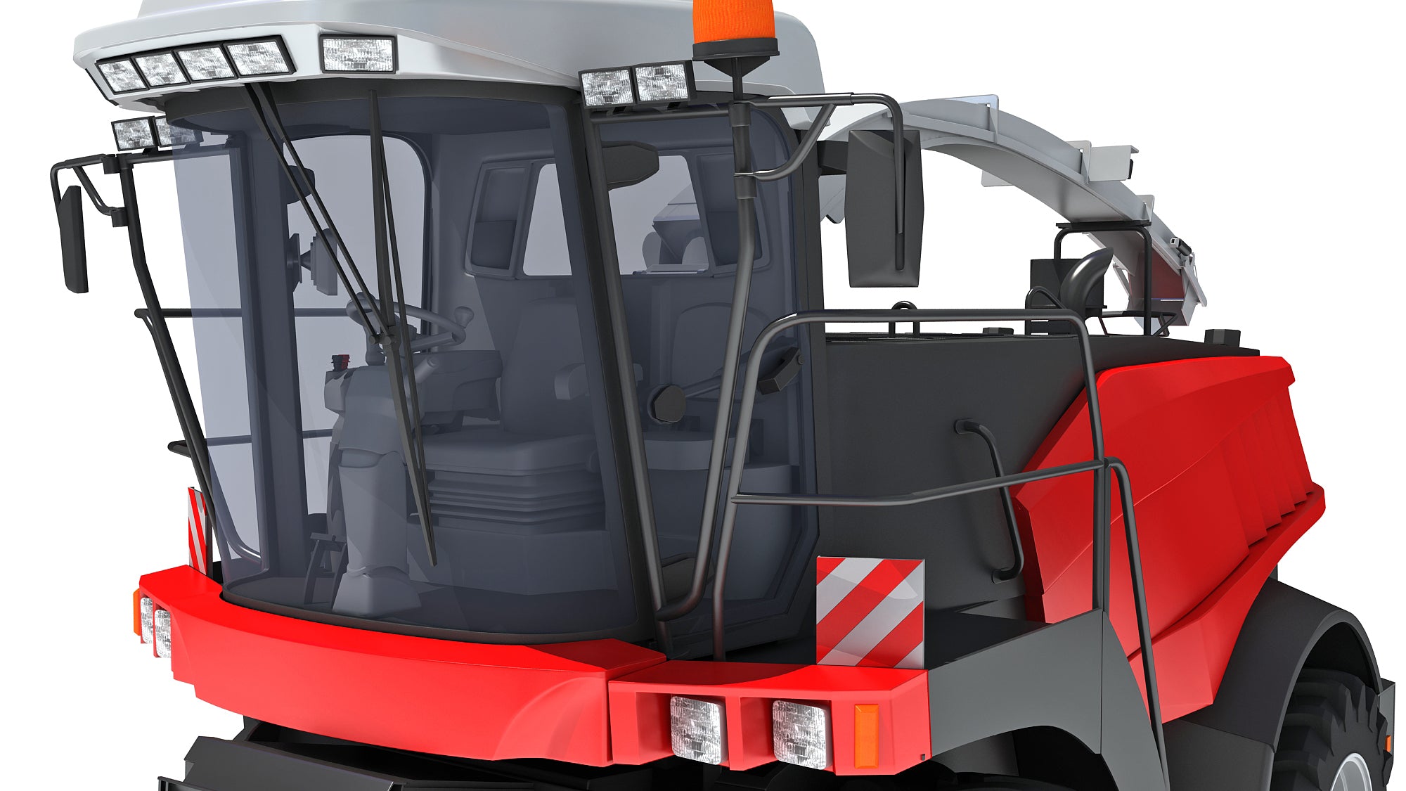 Combine Harvester 3D Model