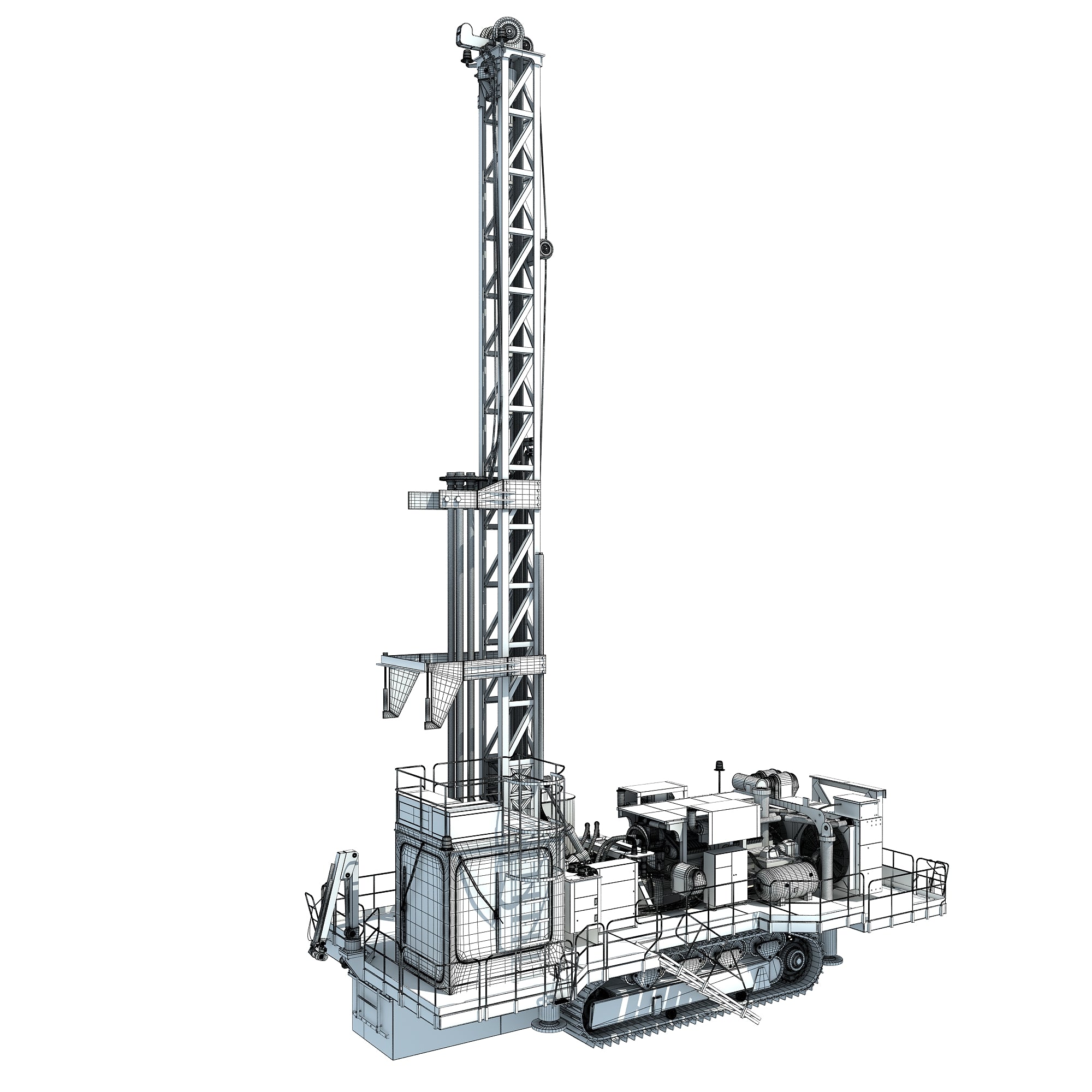 Rotary Drill 3D Model
