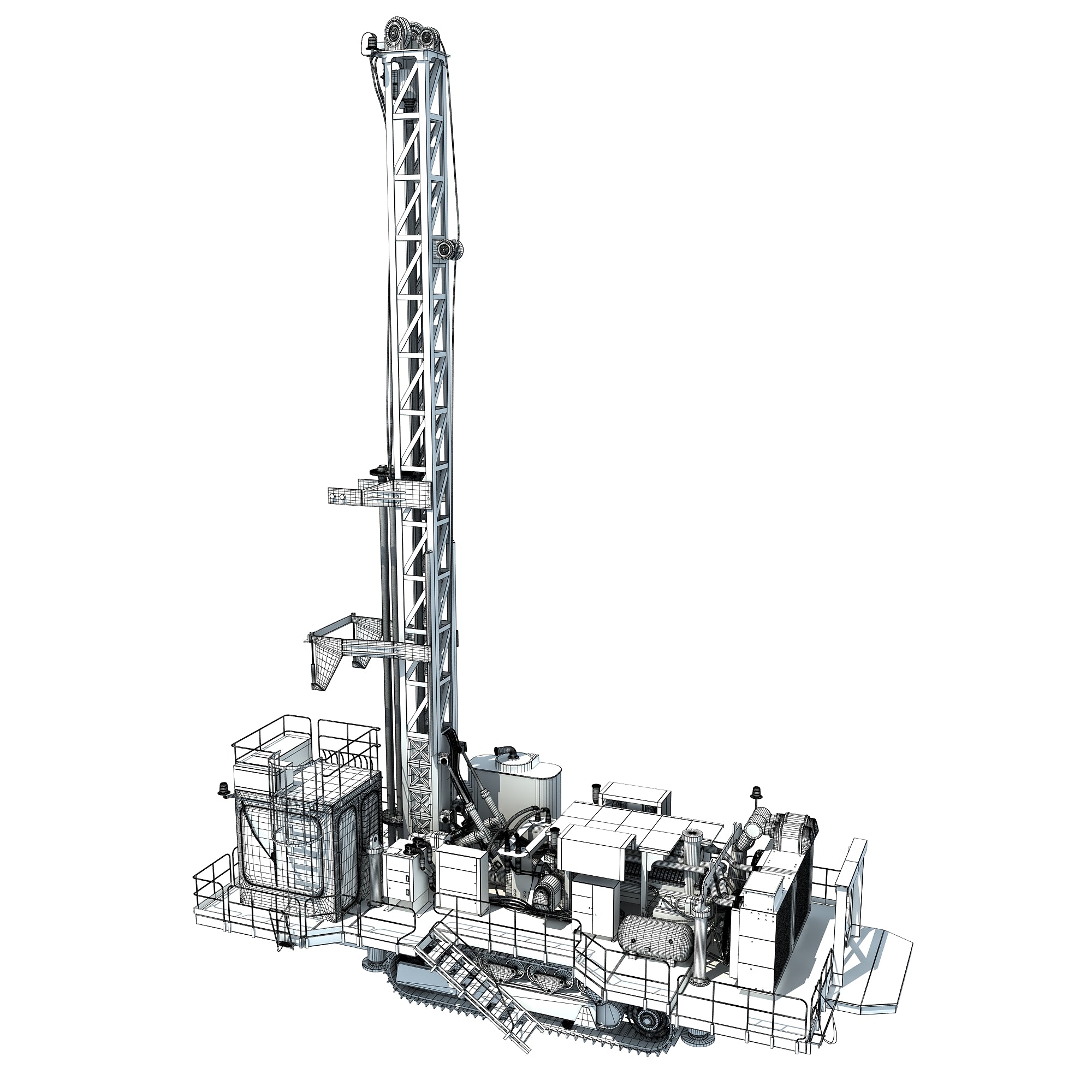 Rotary Drill 3D Model