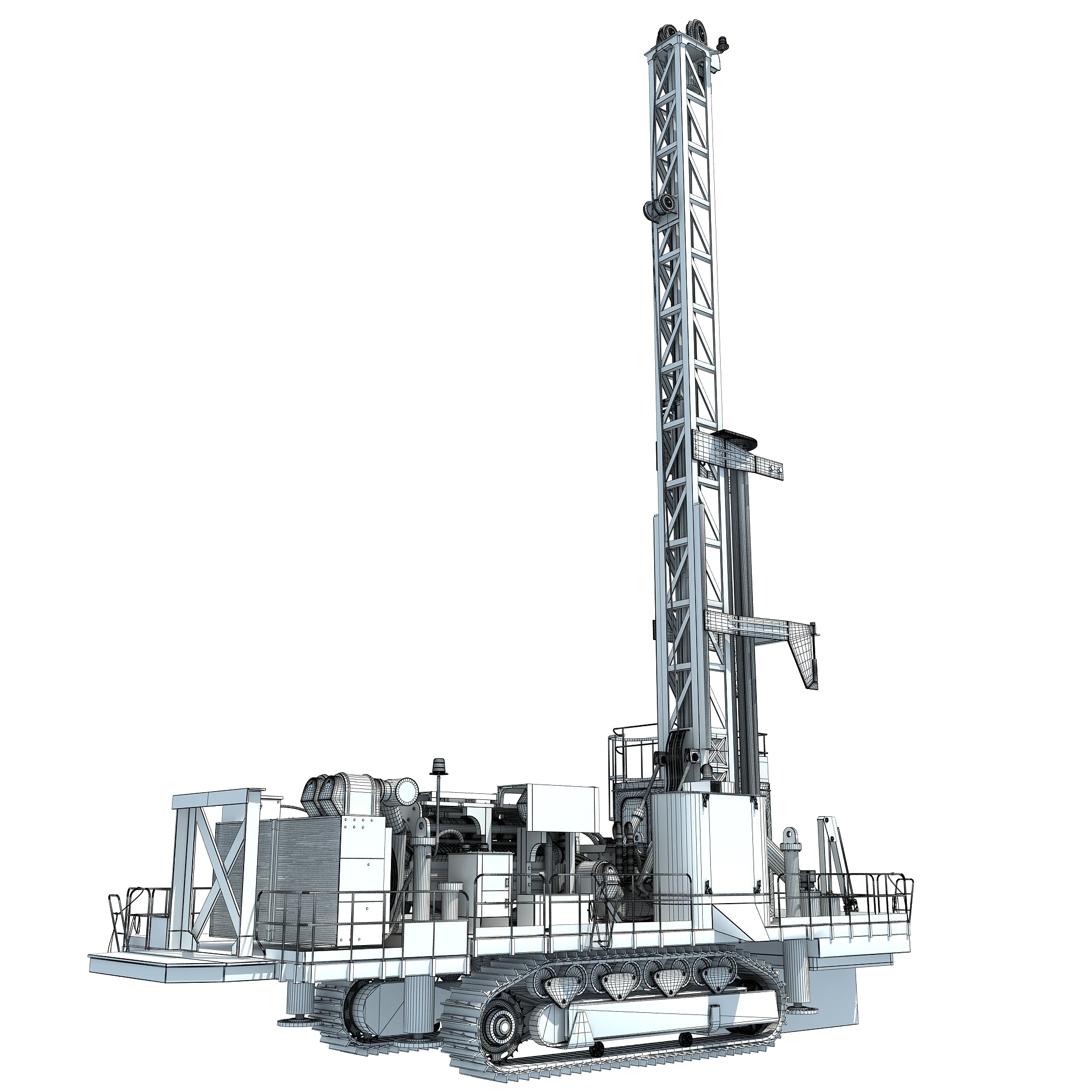 Rotary Drill 3D Model