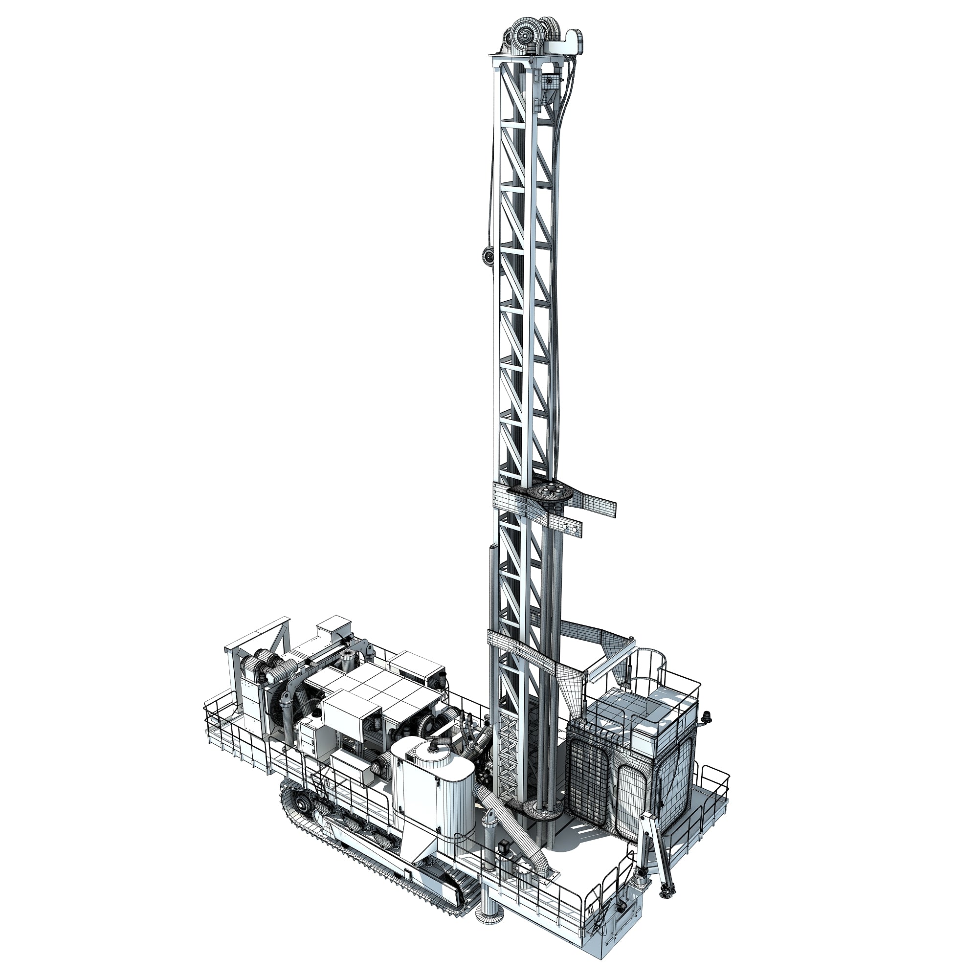 Rotary Drill 3D Model
