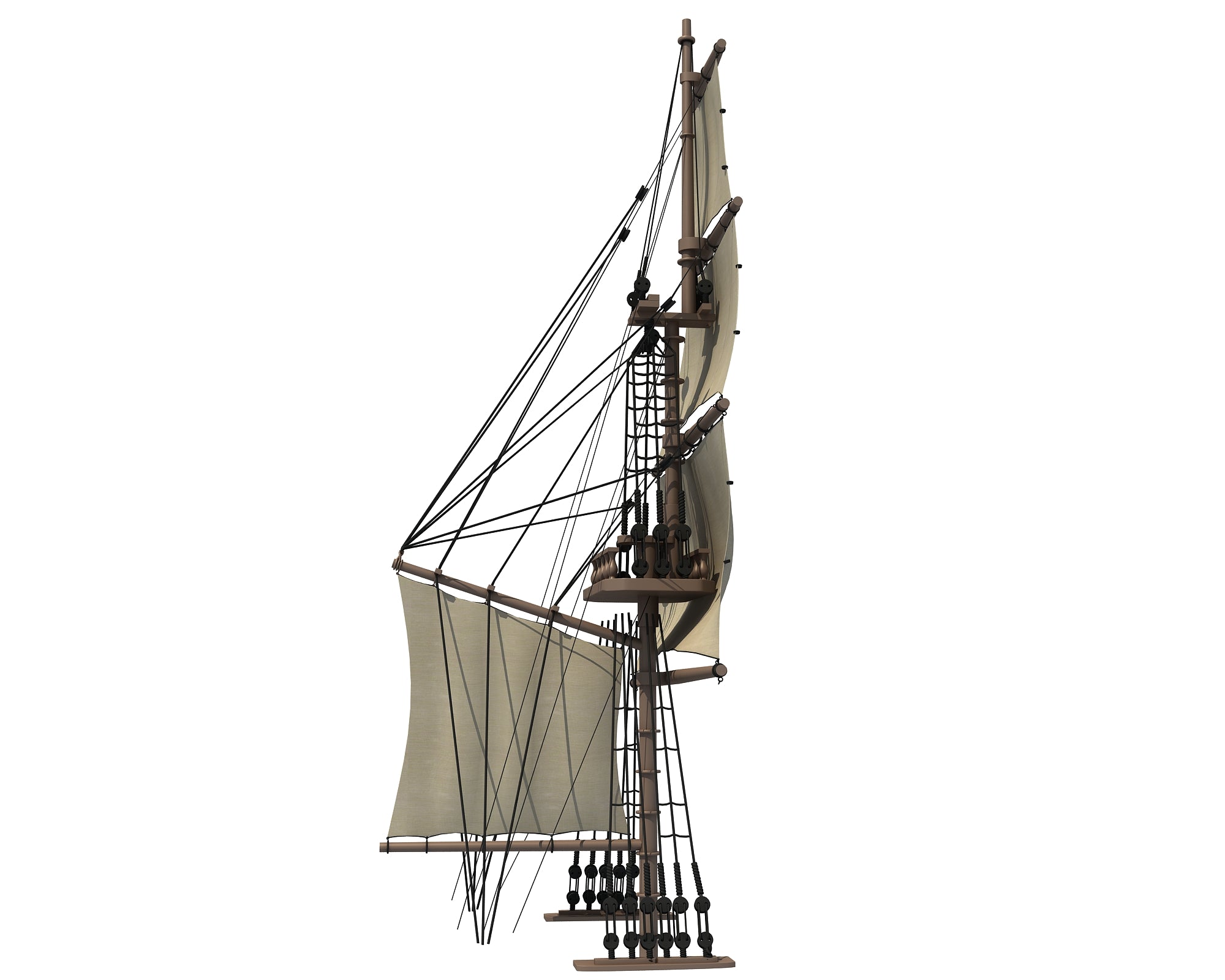 Ship Mast 3D Model