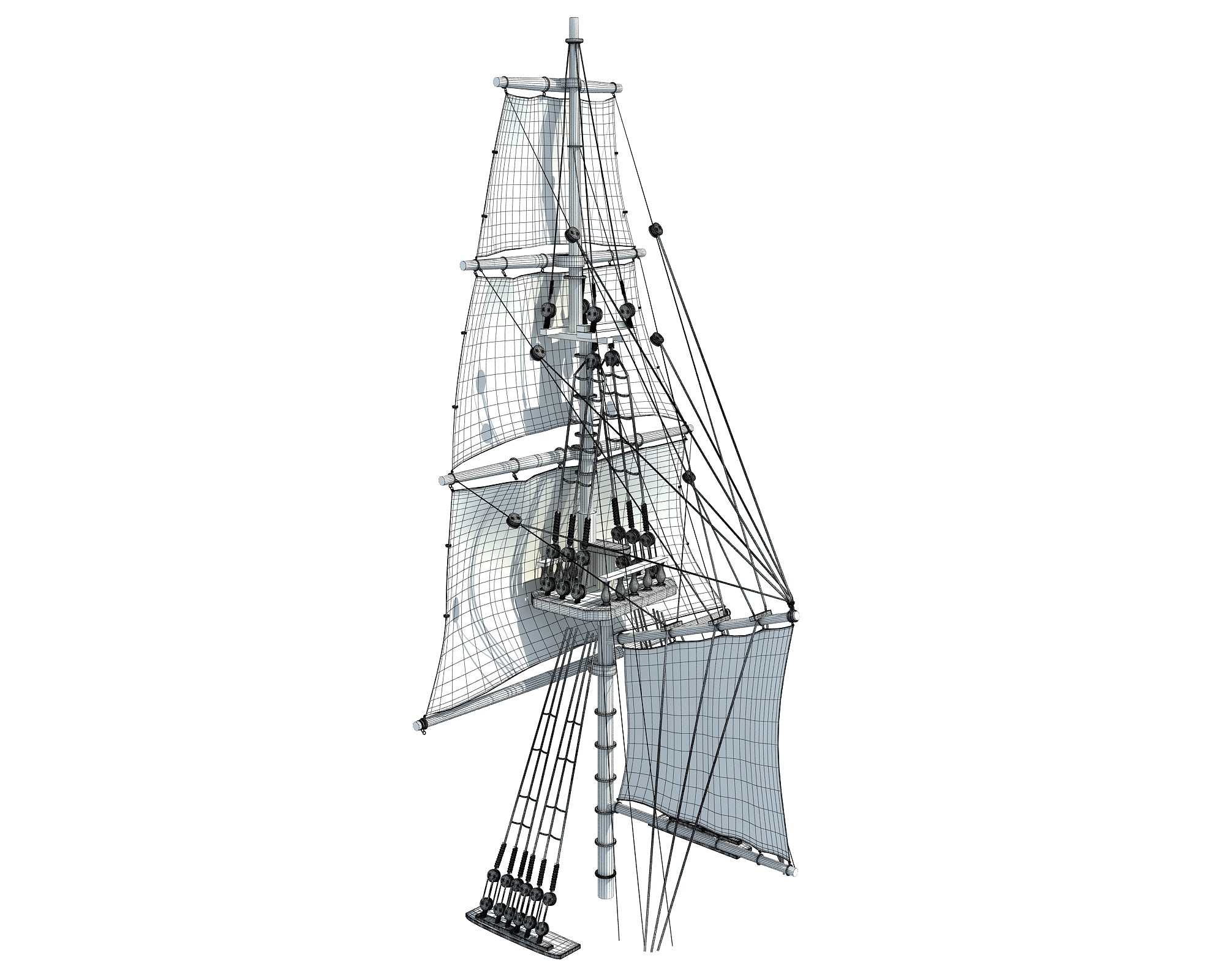 Ship Mast 3D Model