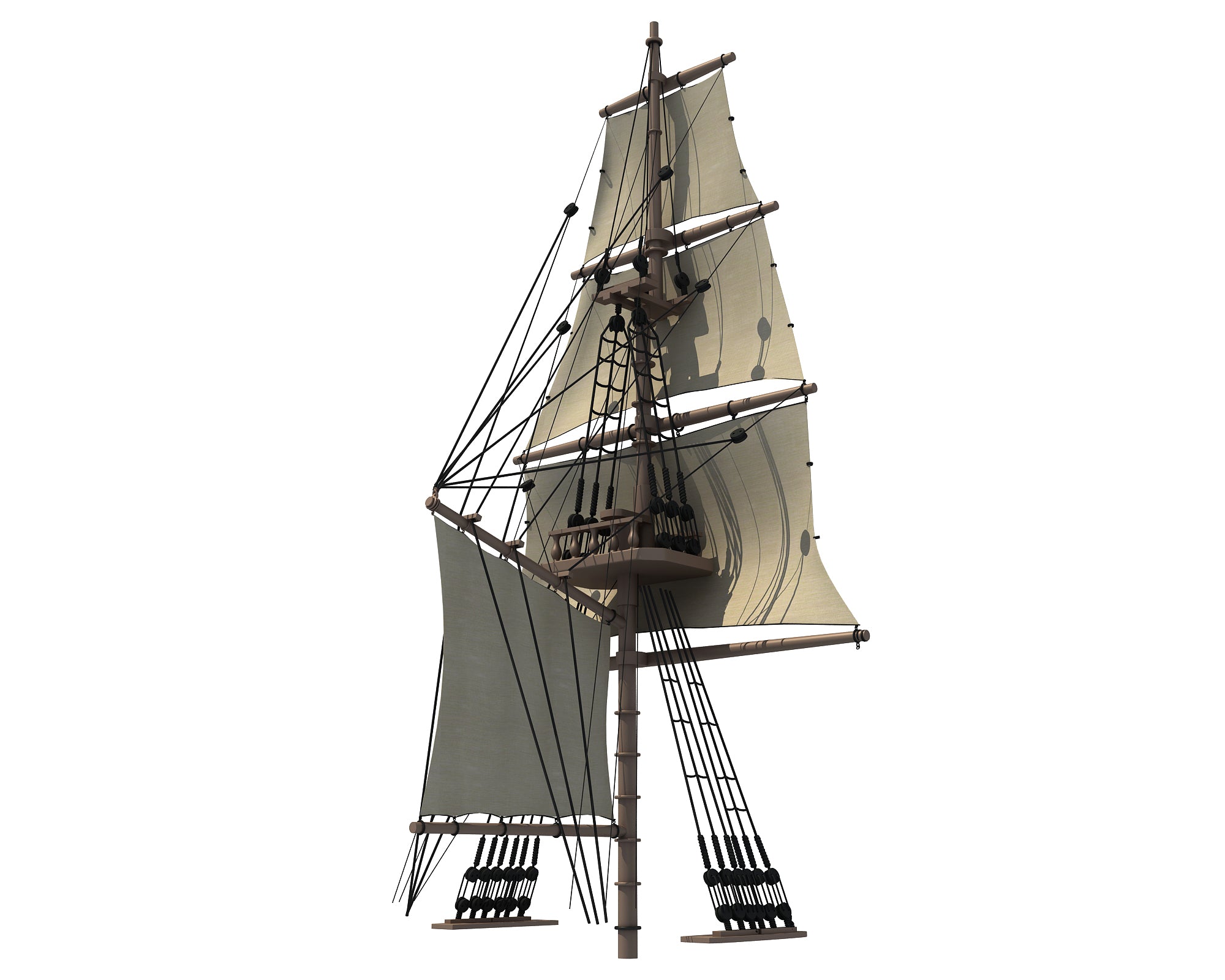 Ship Mast 3D Model