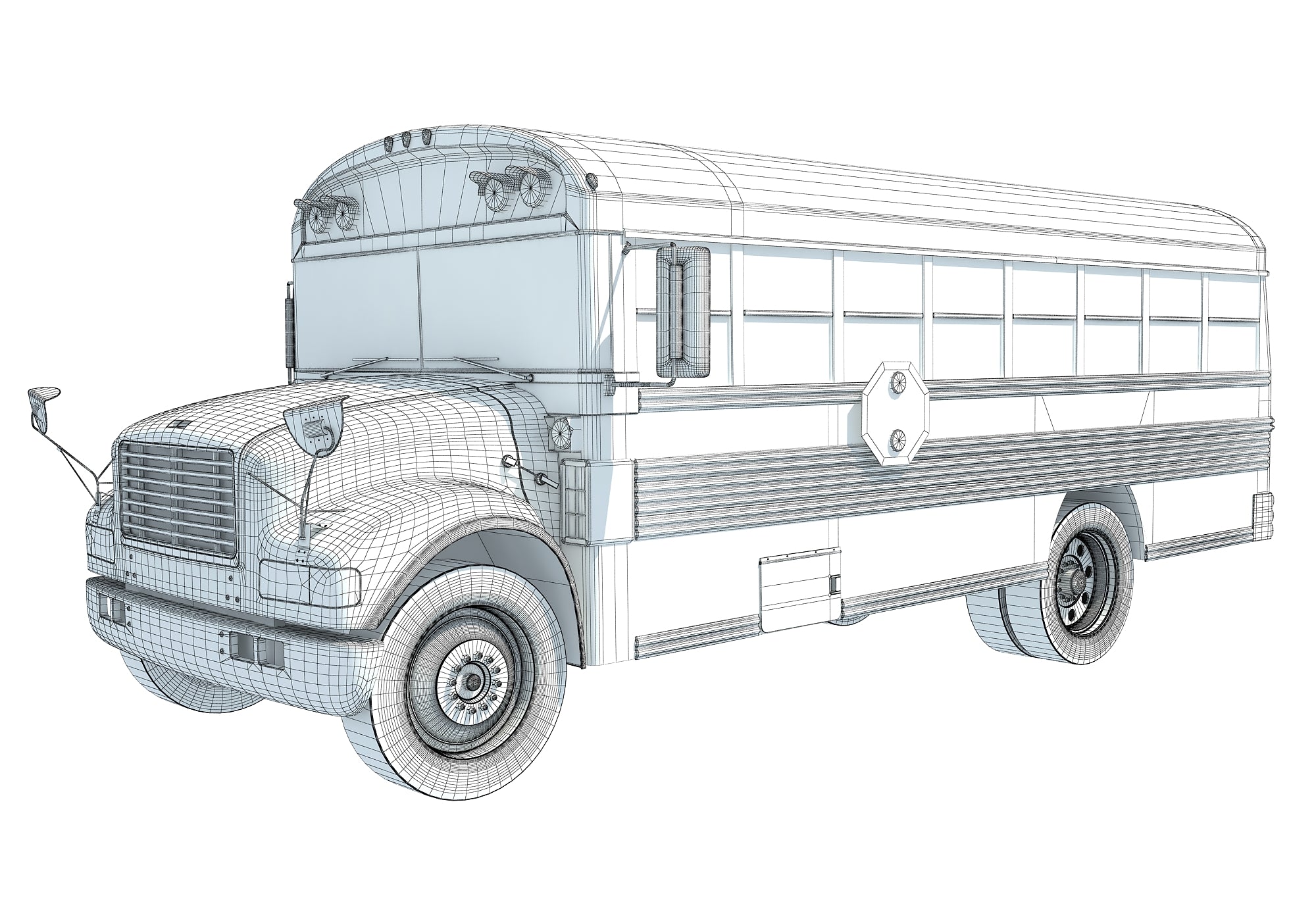 School Bus 3D Model