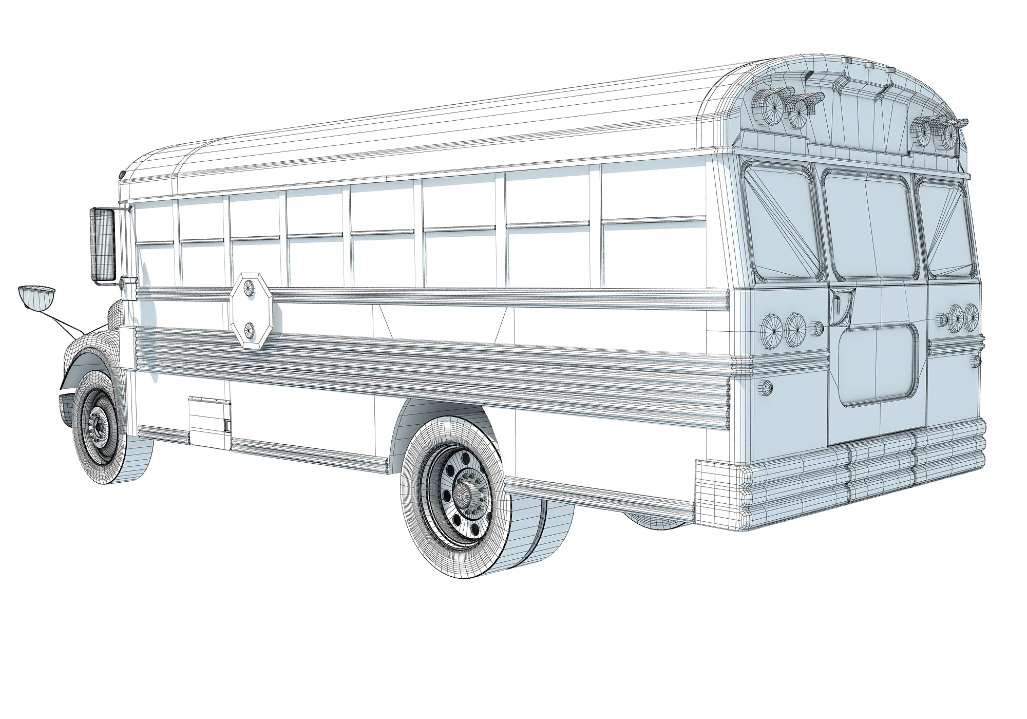 School Bus 3D Model