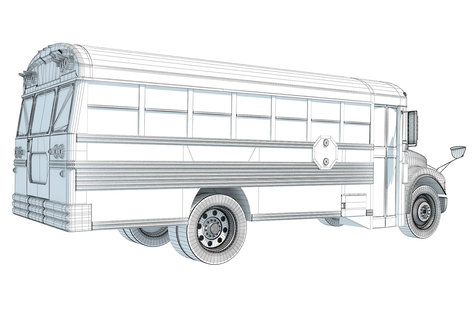 School Bus 3D Model