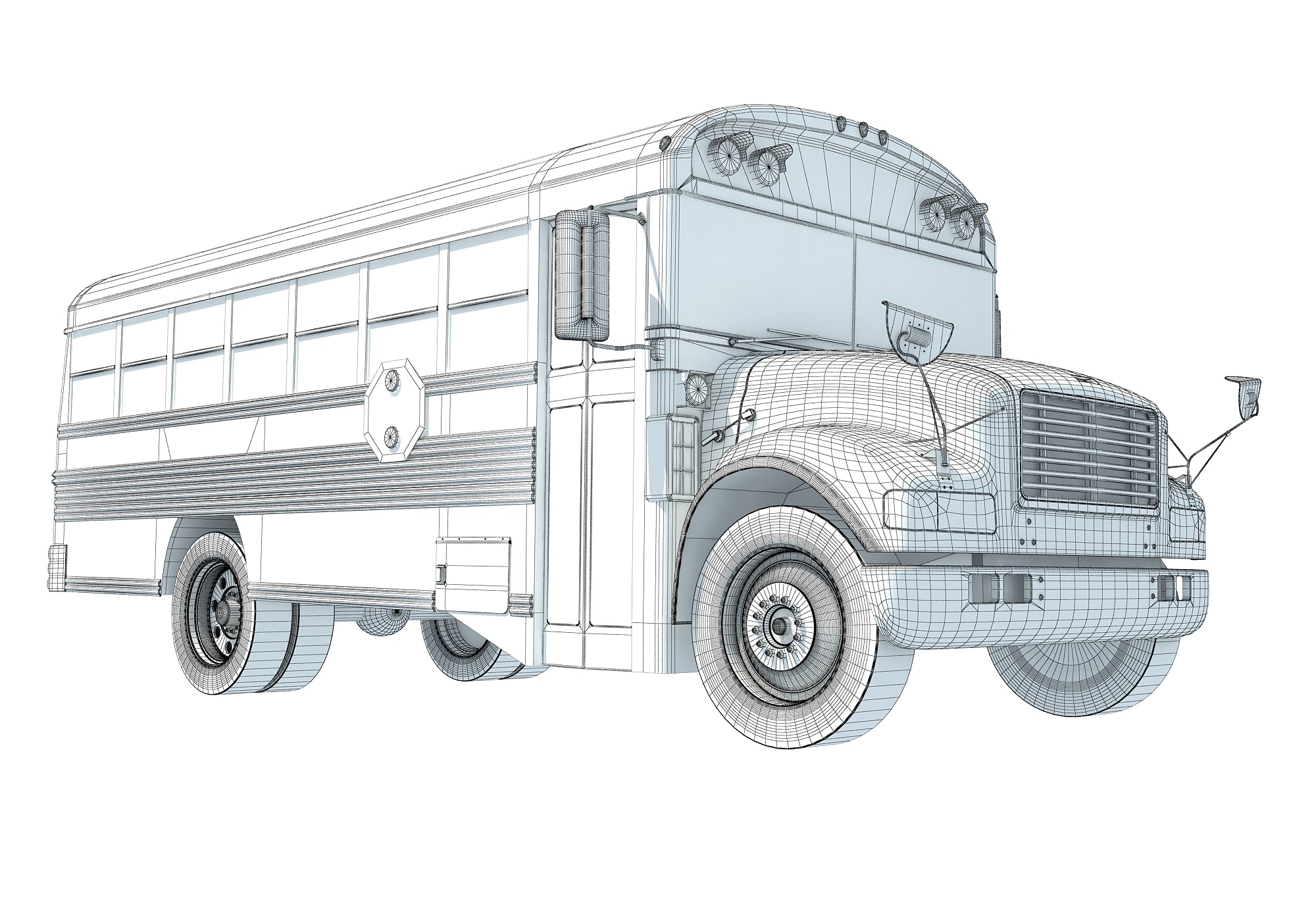 School Bus 3D Model