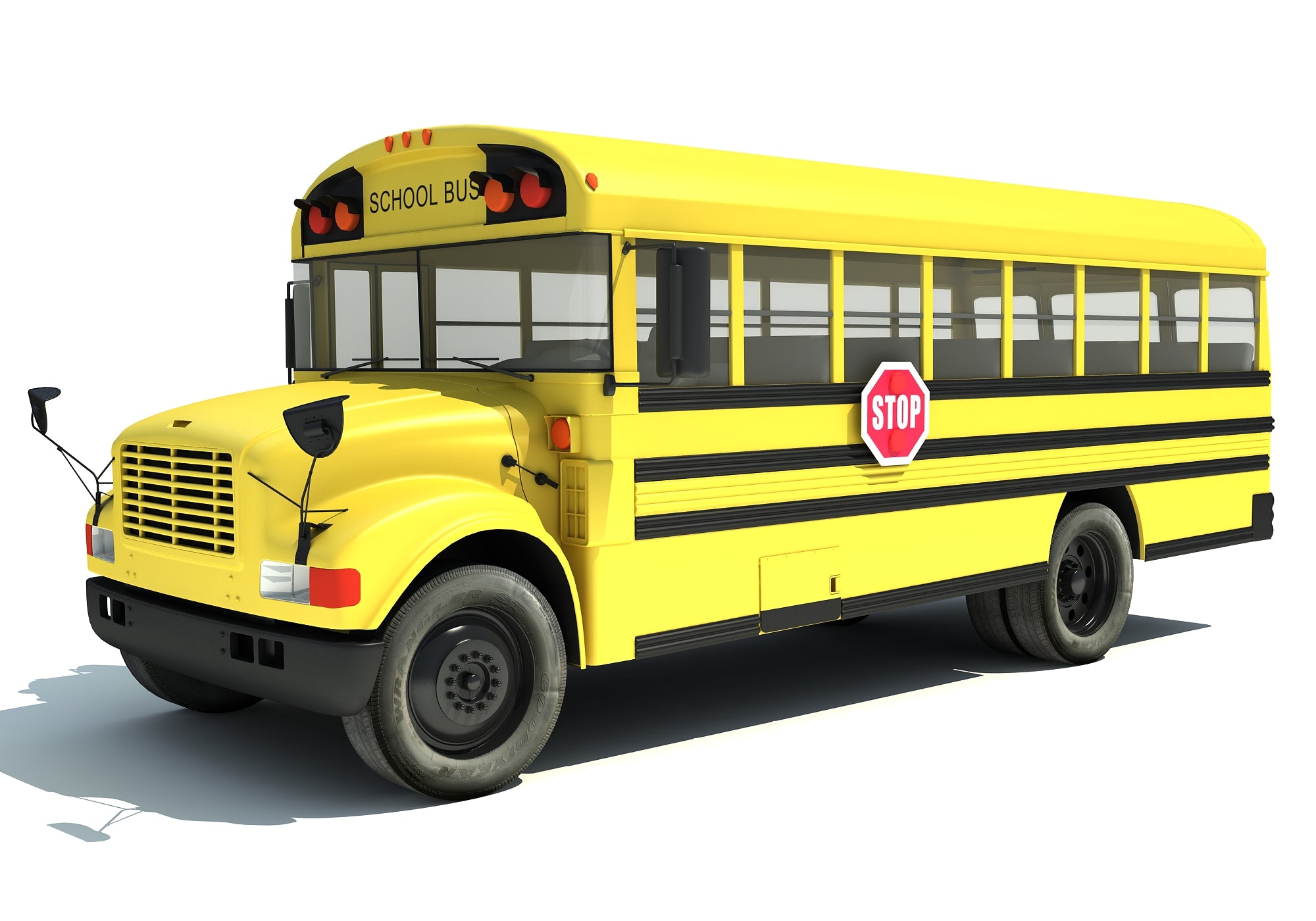 School Bus 3D Model