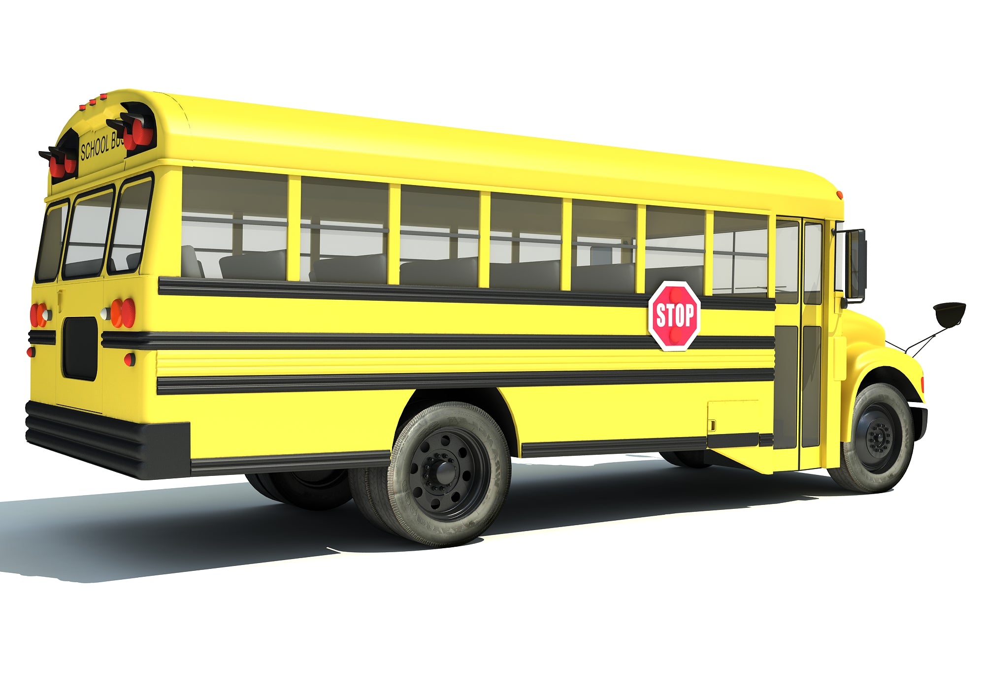 School Bus 3D Model