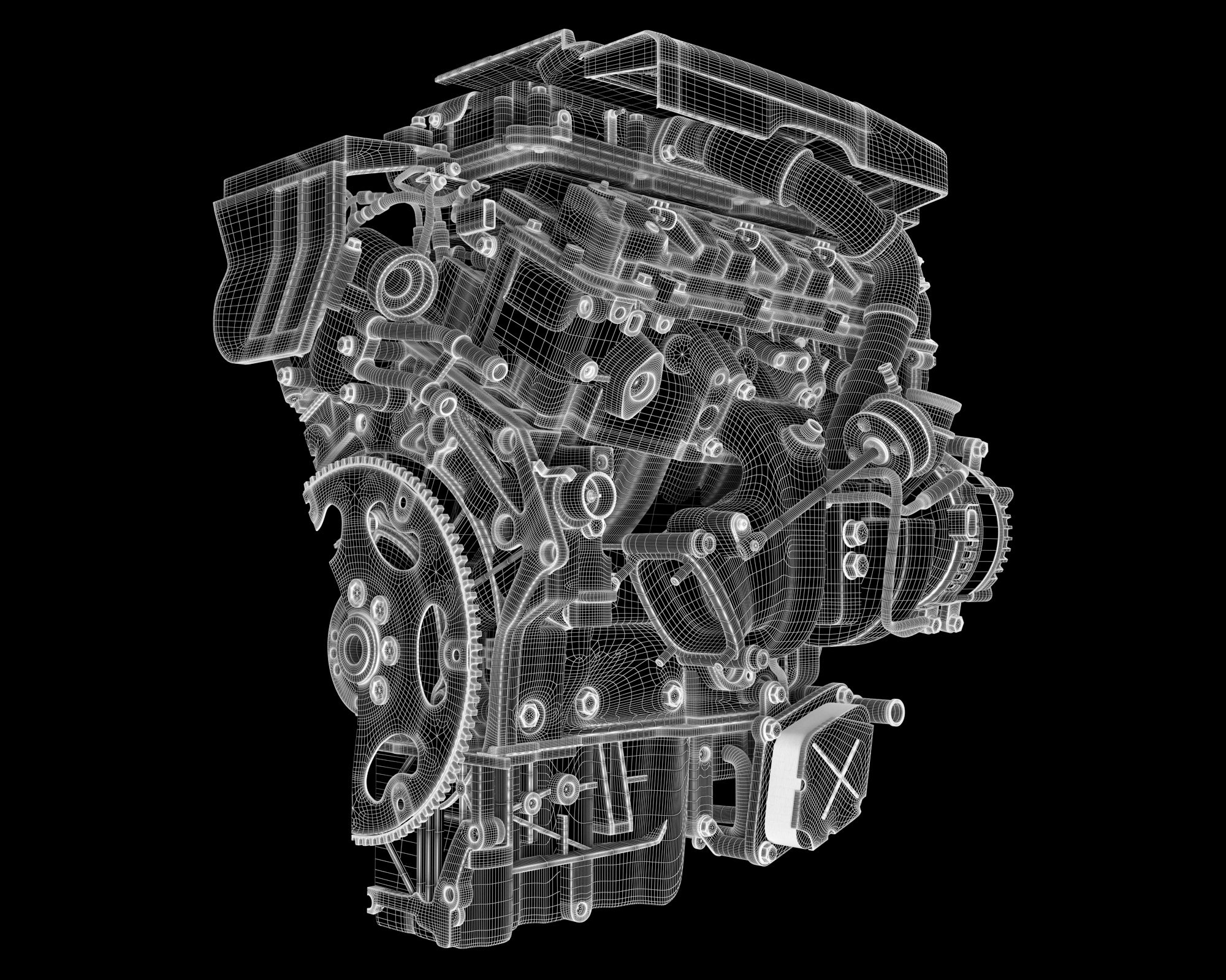 Sectioned Engine 3D Models