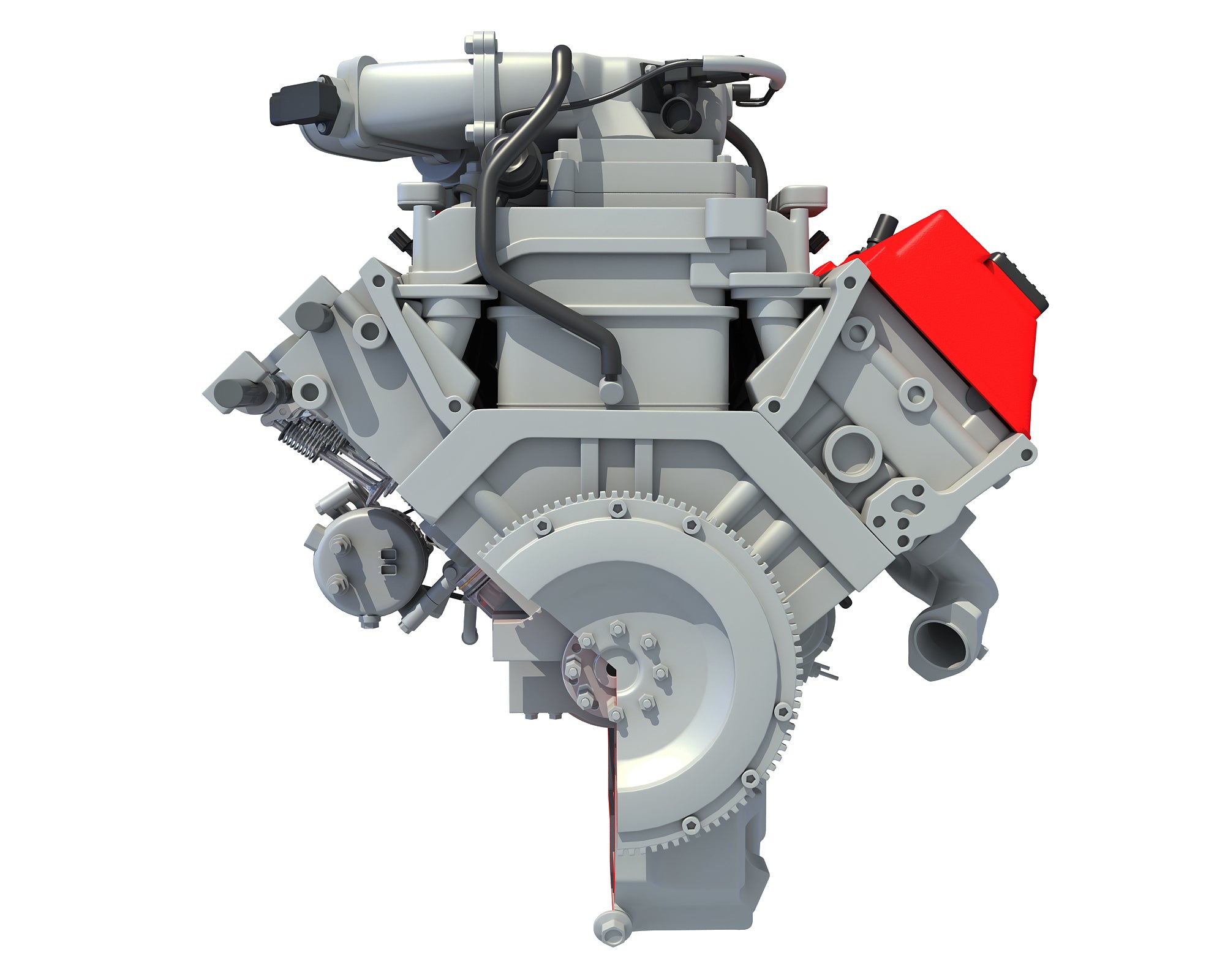 Cutaway V8 Engine