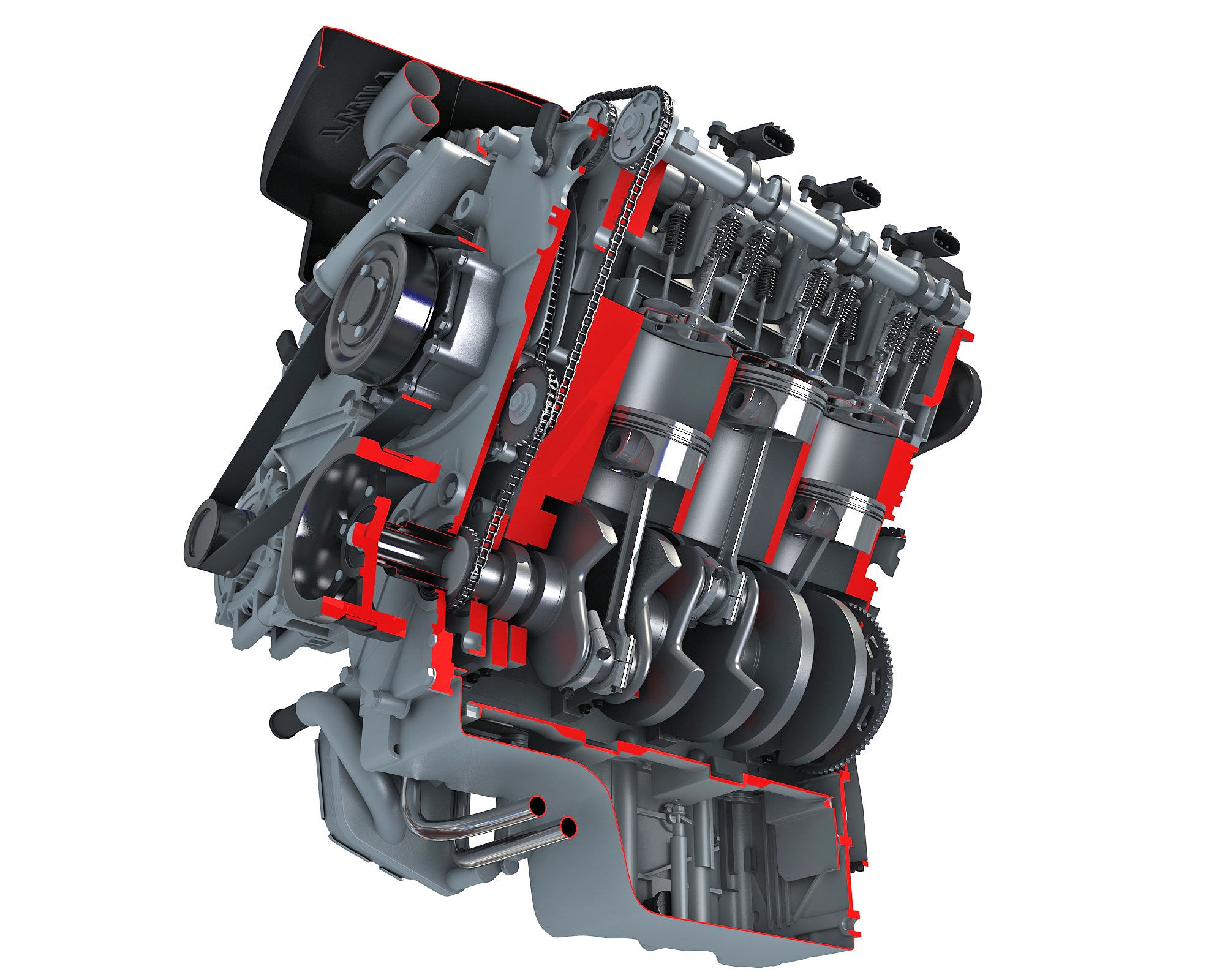 Sectioned Engine 3D Models