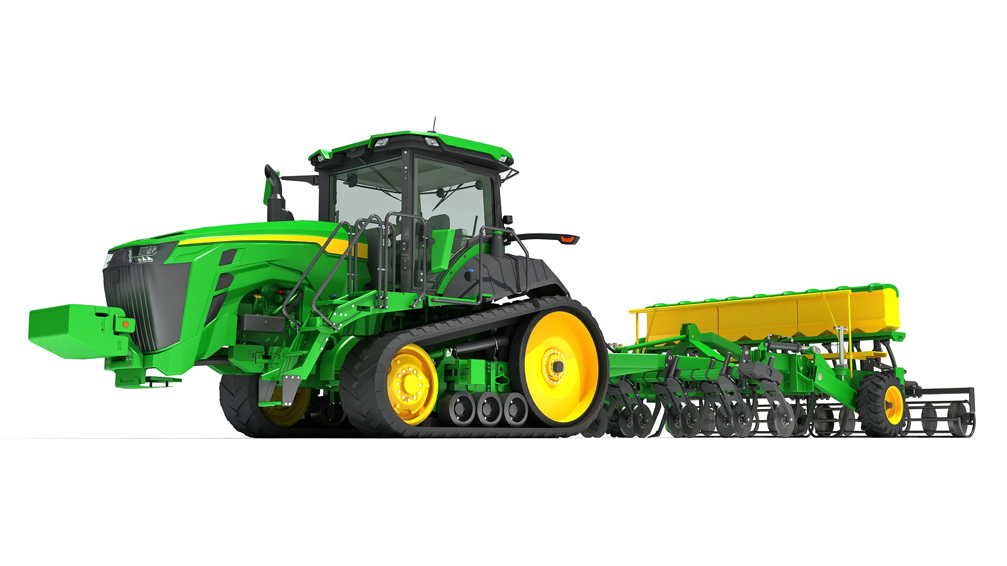 Tractor with Seed Drill