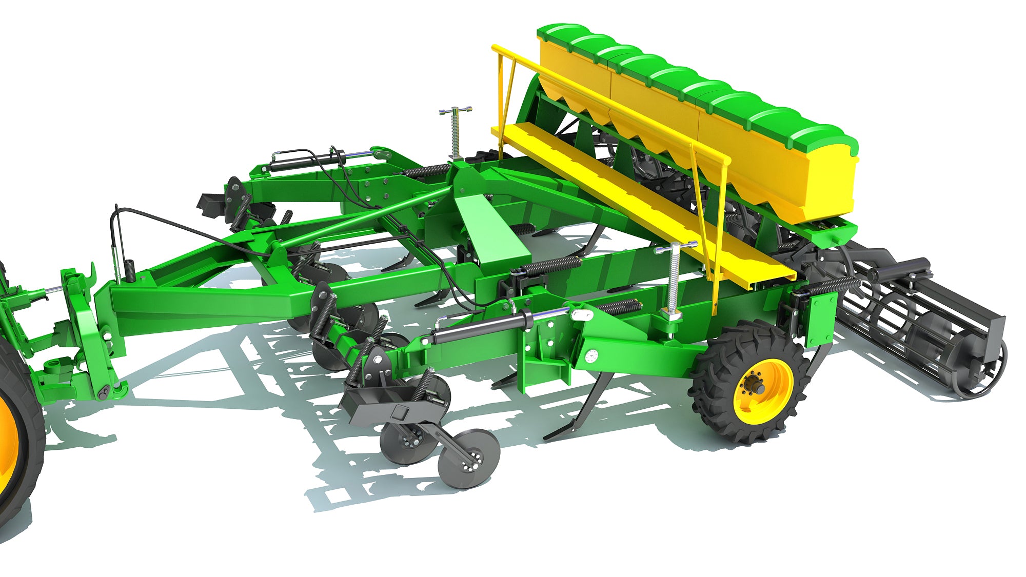 Tractor with Seed Drill