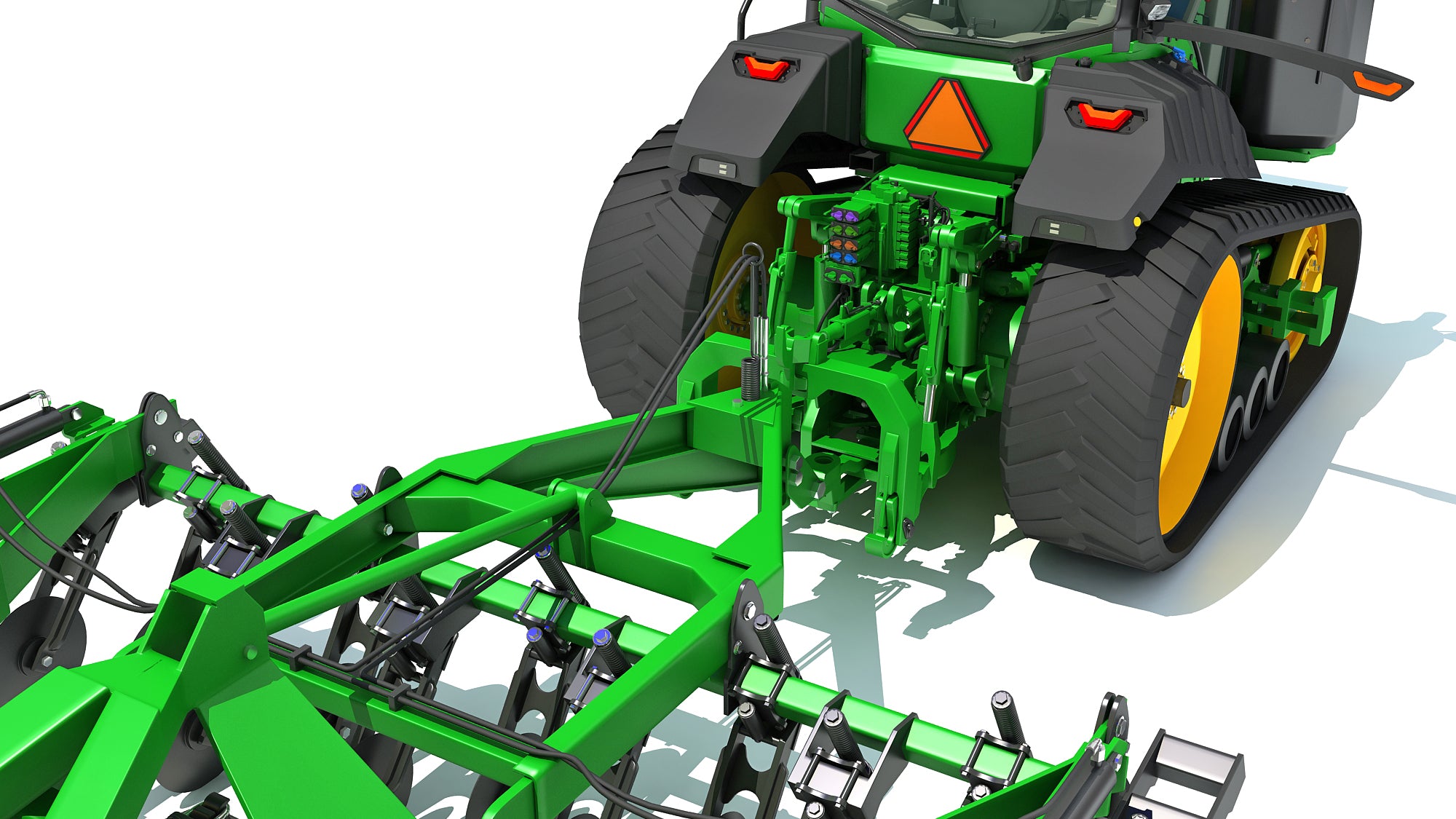Tractor with Seed Drill