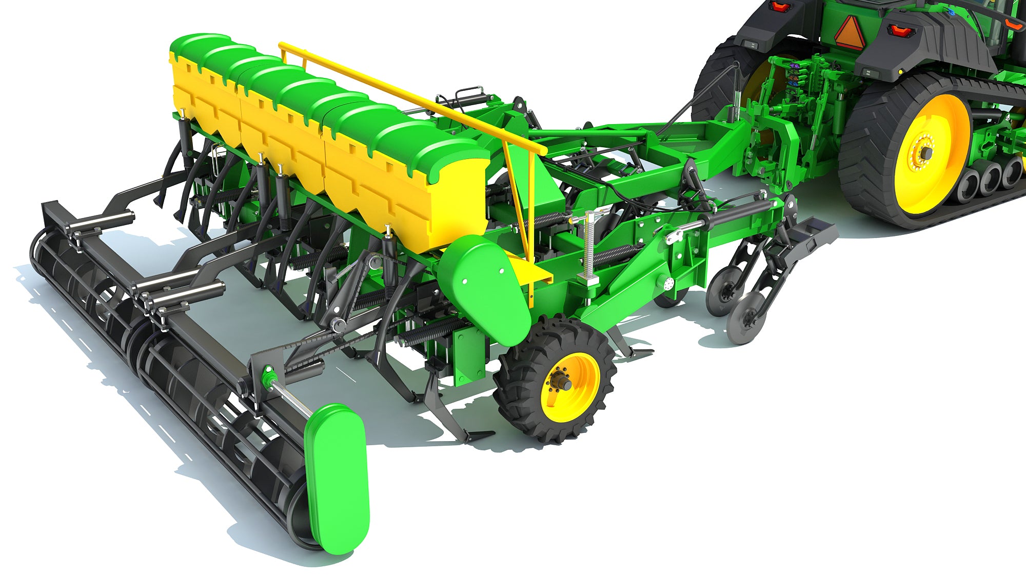 Tractor with Seed Drill