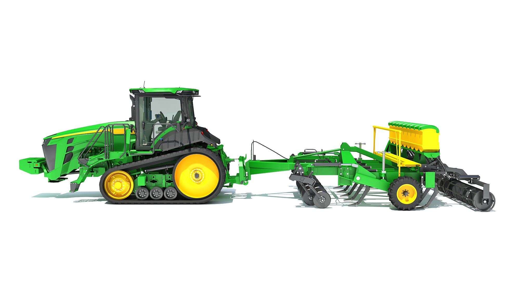 Tractor with Seed Drill