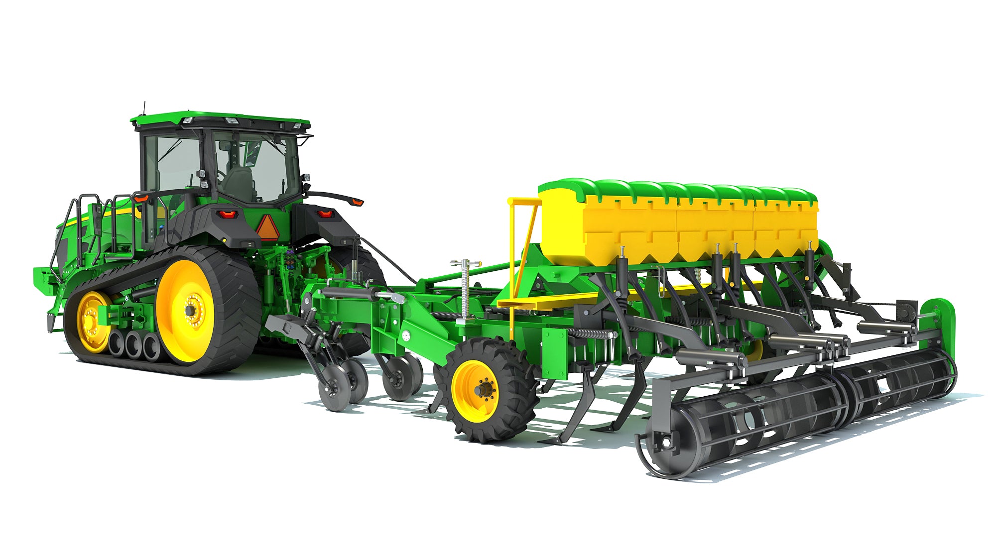 Tractor with Seed Drill