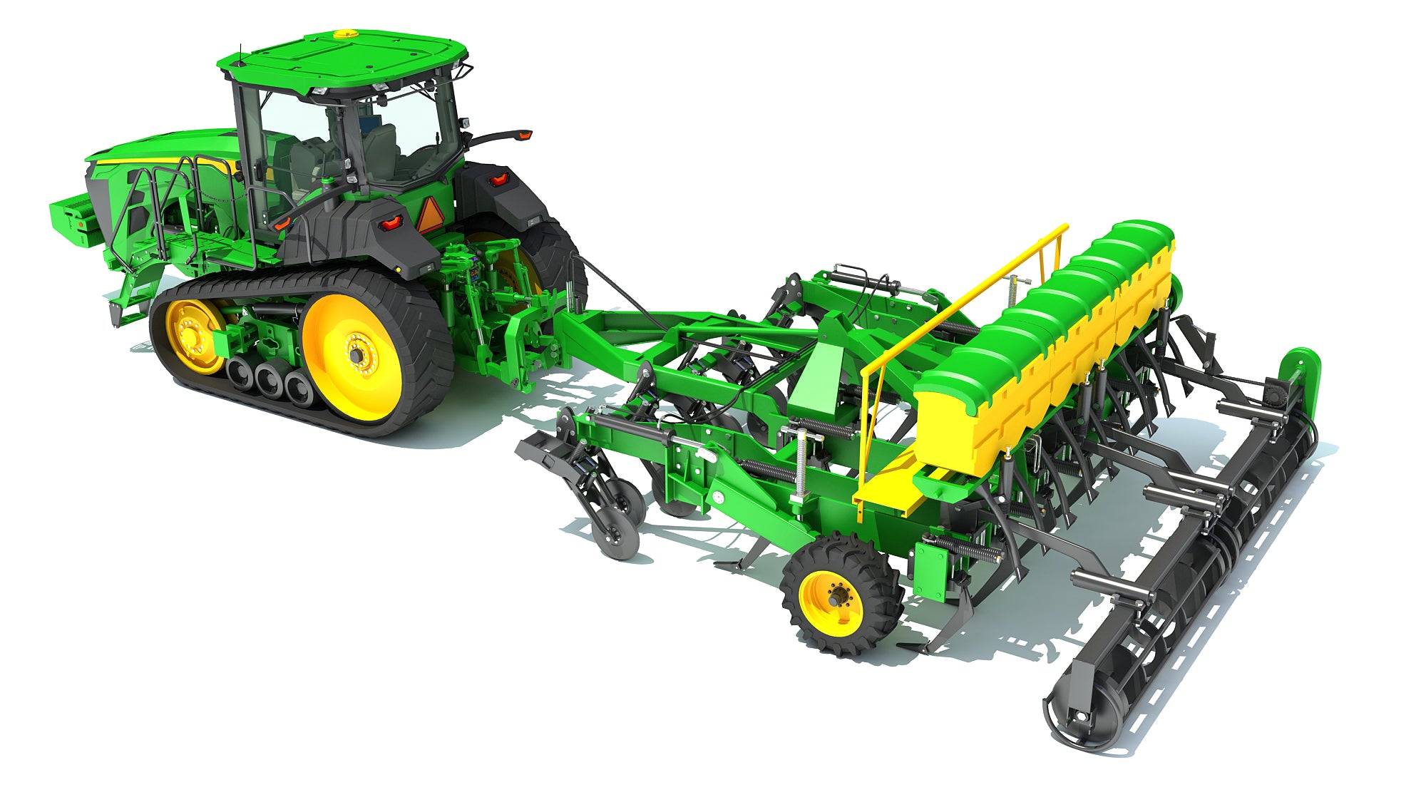 Tractor with Seed Drill