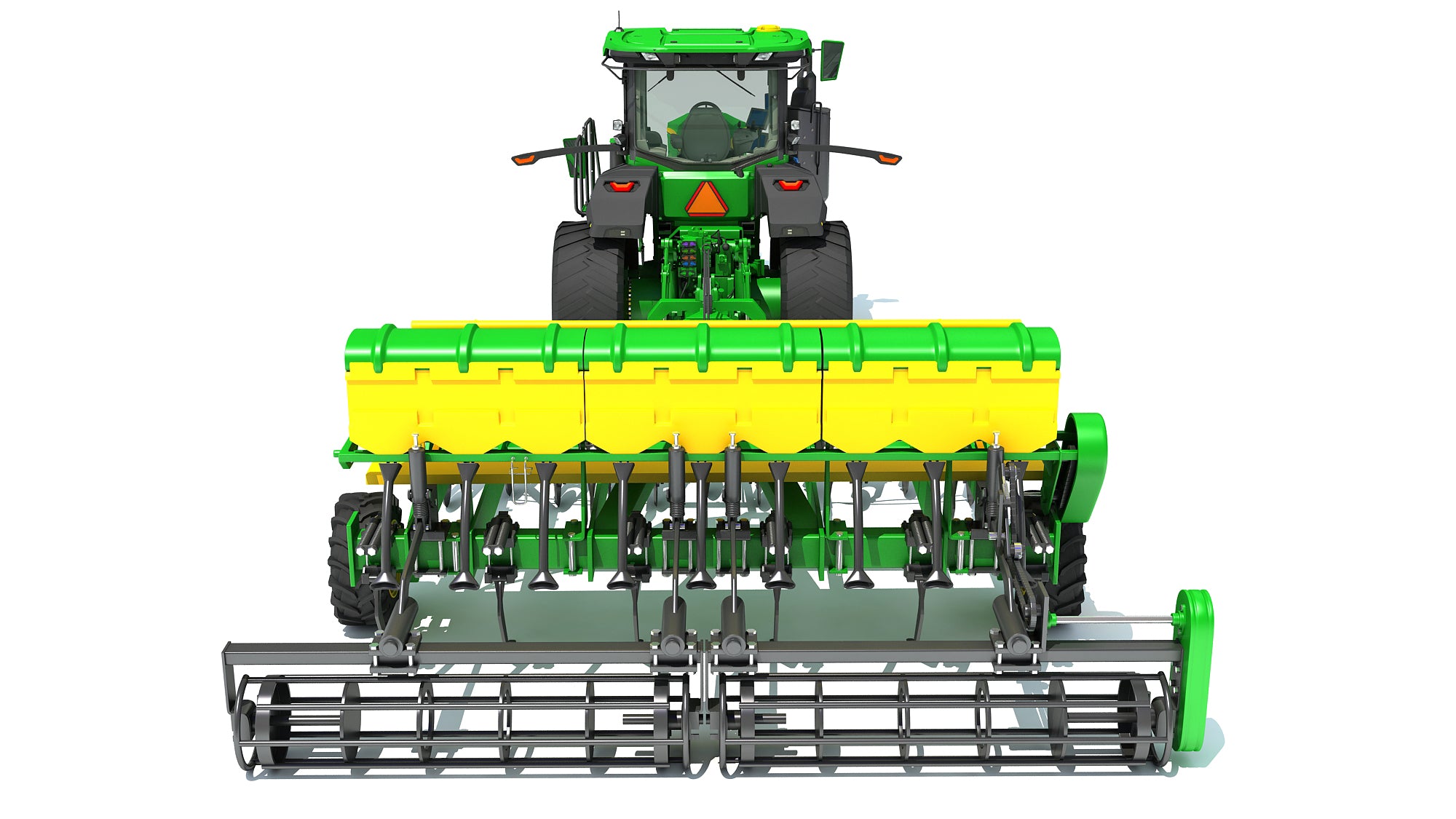 Tractor with Seed Drill