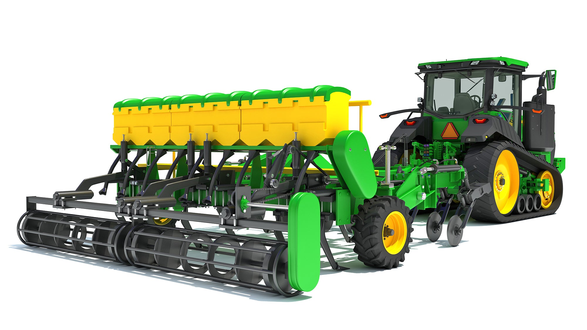 Tractor with Seed Drill