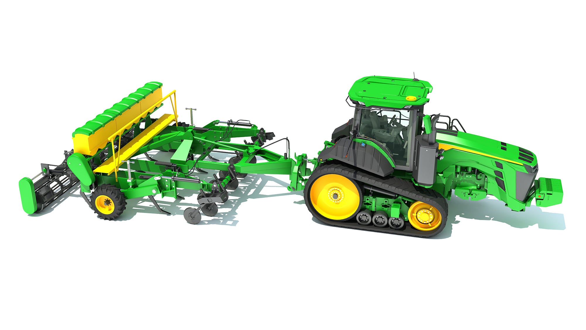 Tractor with Seed Drill
