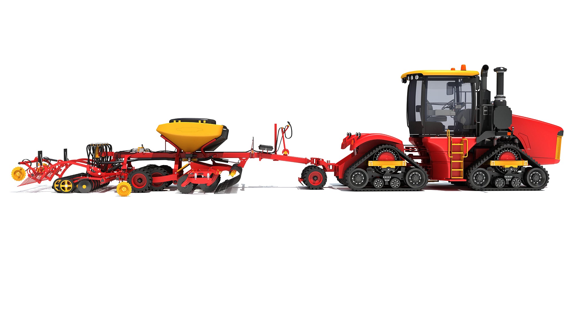 Versatile Tractor with Seed Drill