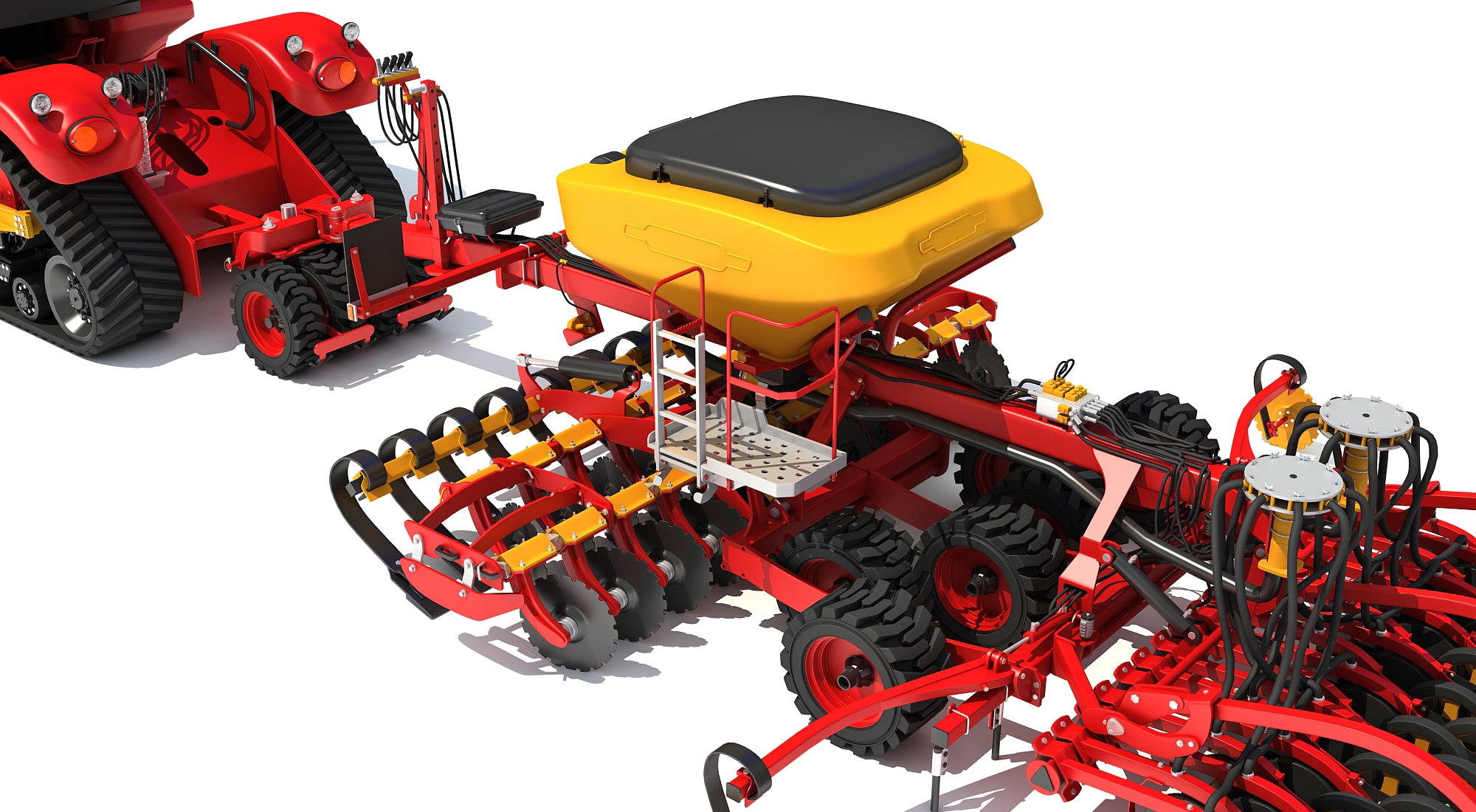 Versatile Tractor with Seed Drill
