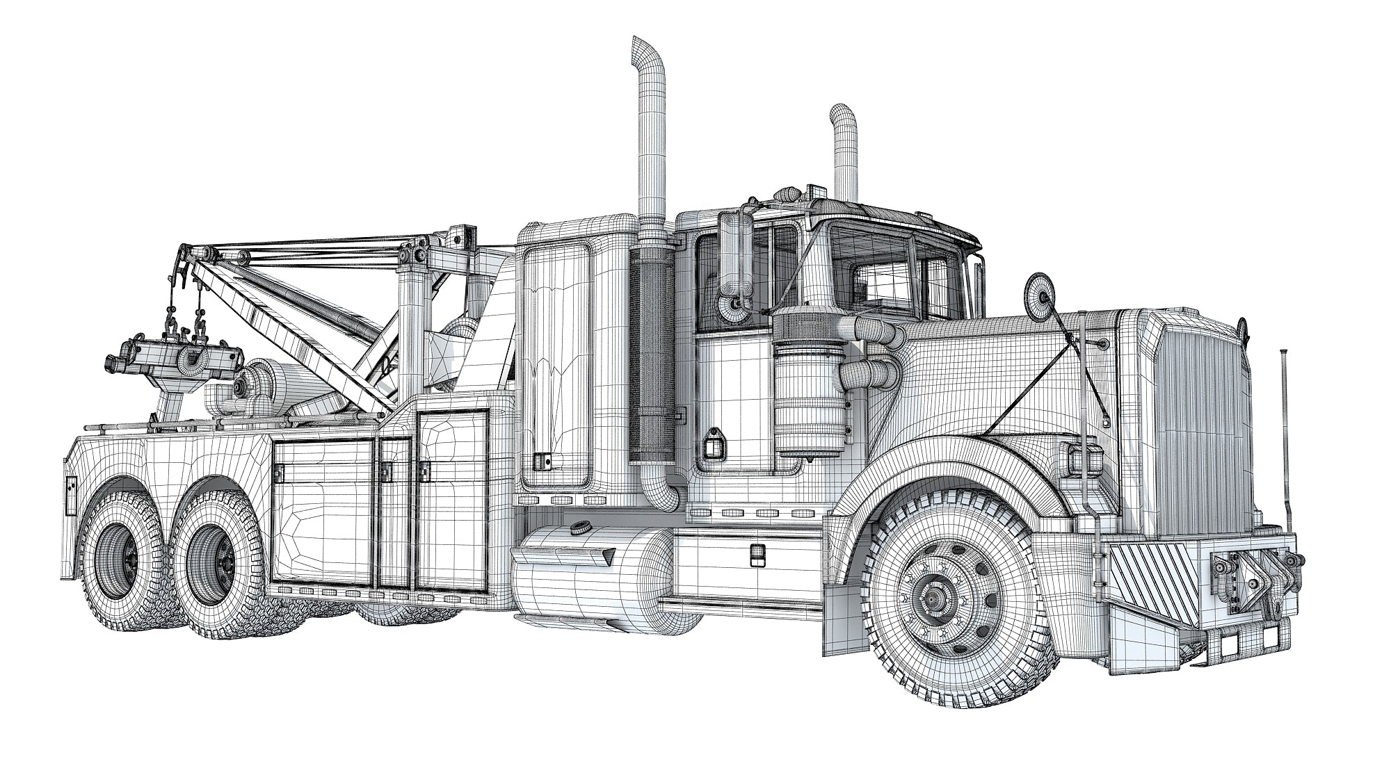 Recovery Service Tow Truck