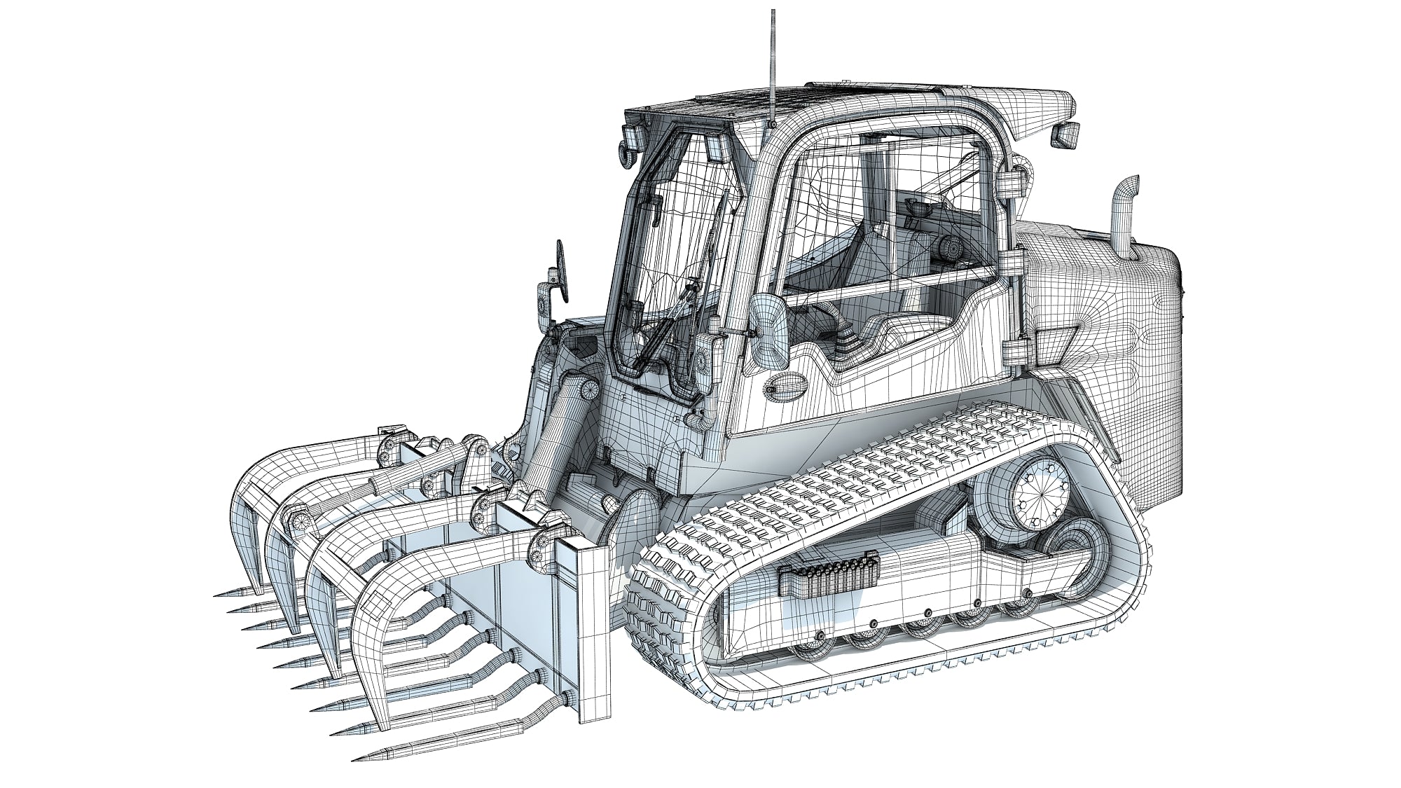 Skid Steer Loader Manure Fork
