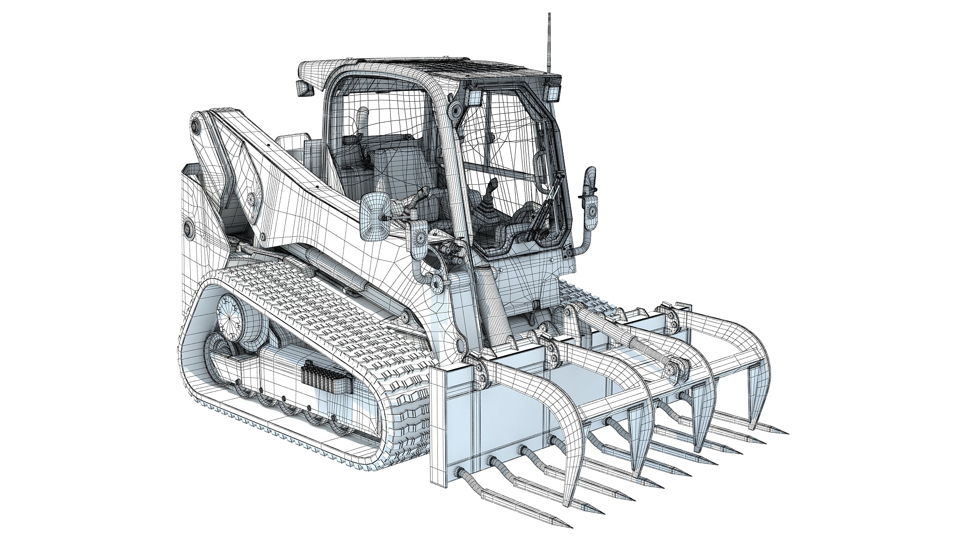 Skid Steer Loader Manure Fork