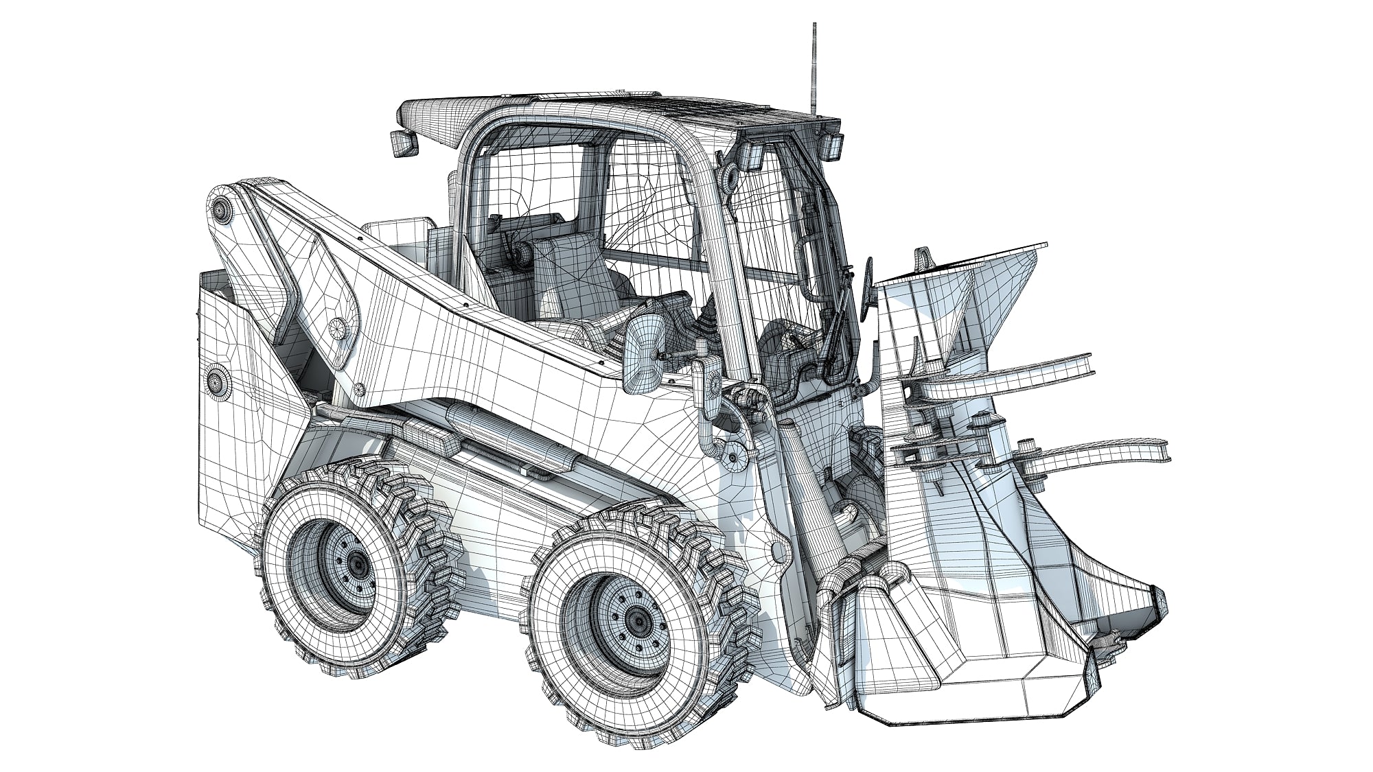 Skid Steer Loader Tree Cutter